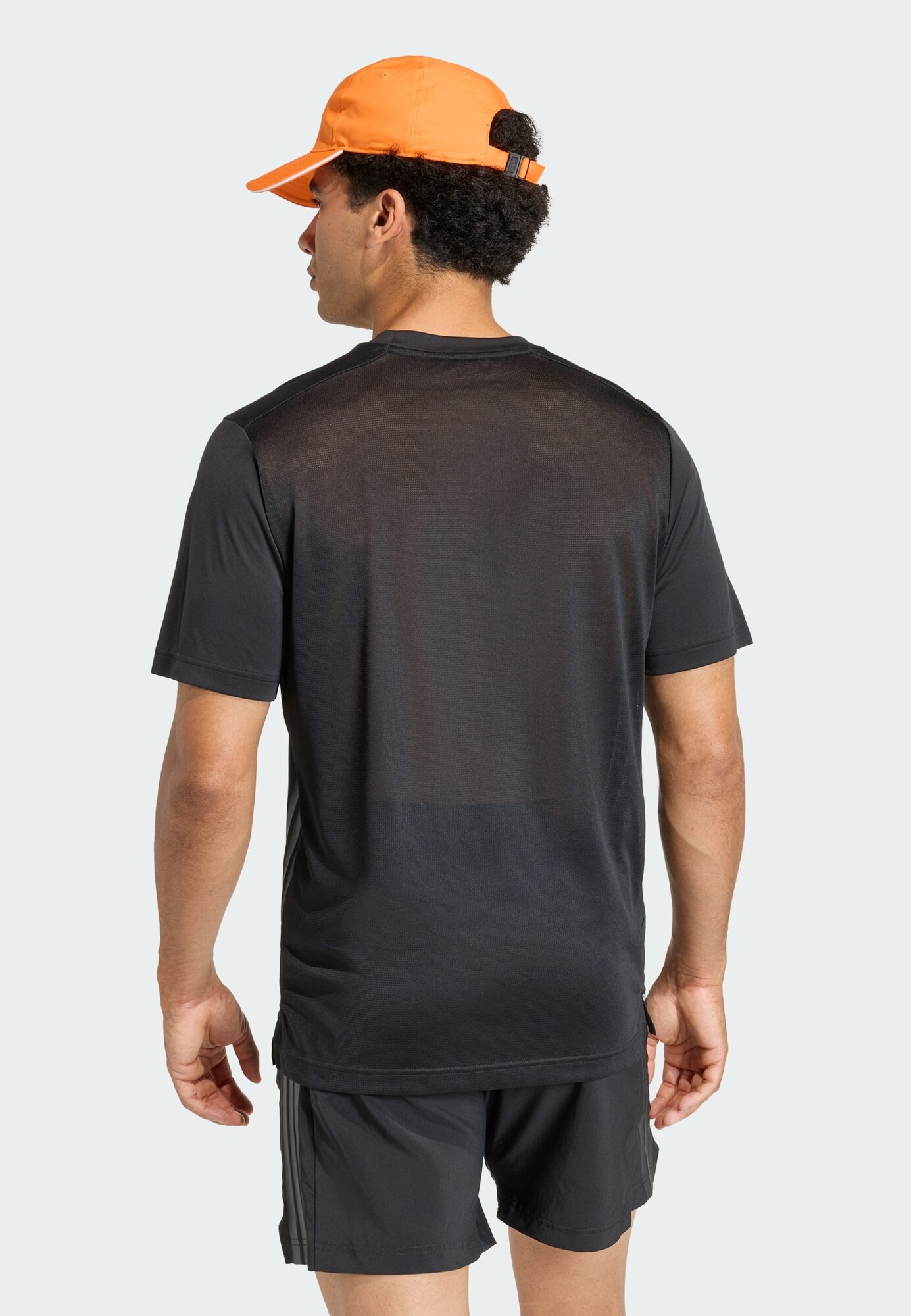 Adidas Camiseta De Manga Corta Tech Essentials Workout 3 Stripes – imagen 3