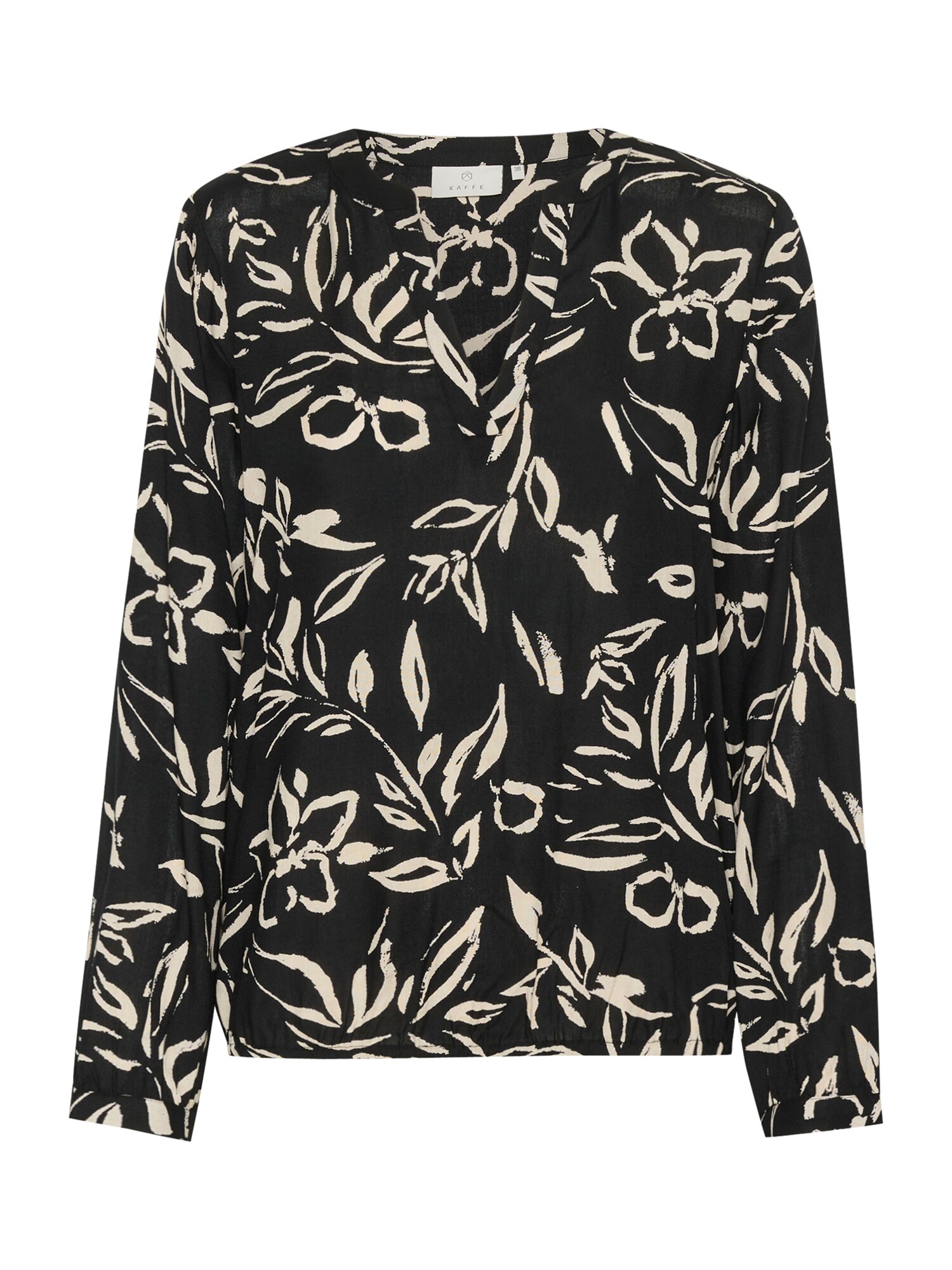 Kaffe Blusa 'KADitte'  beige claro / negro