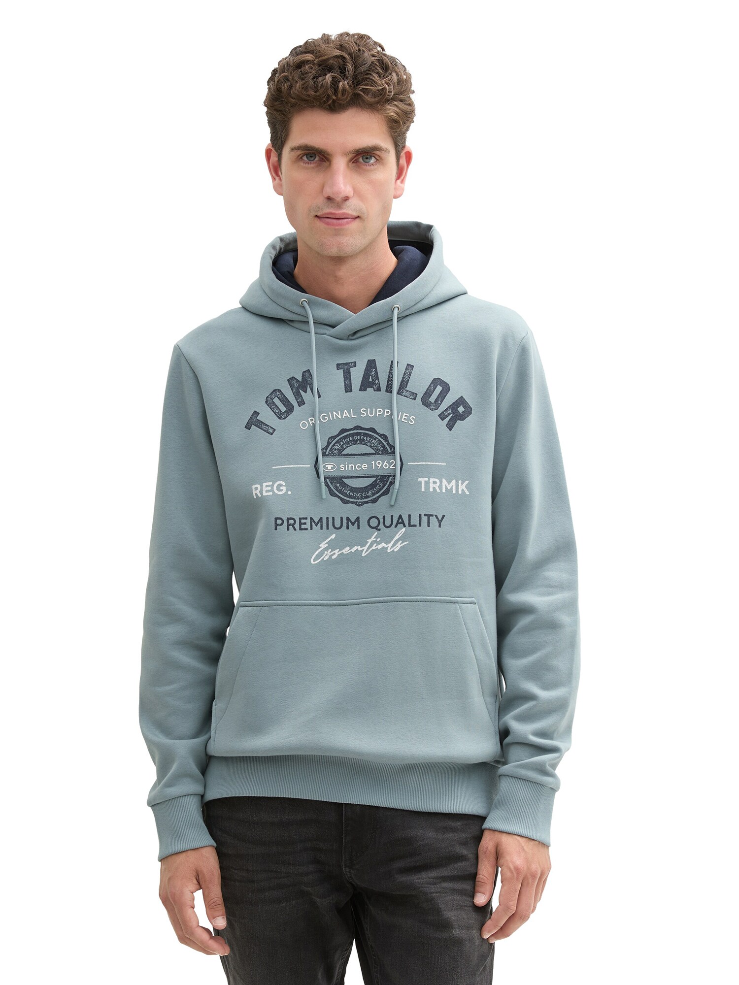 TOM TAILOR Tréning póló  éjkék / opál / tojáshéj termék 2. képe