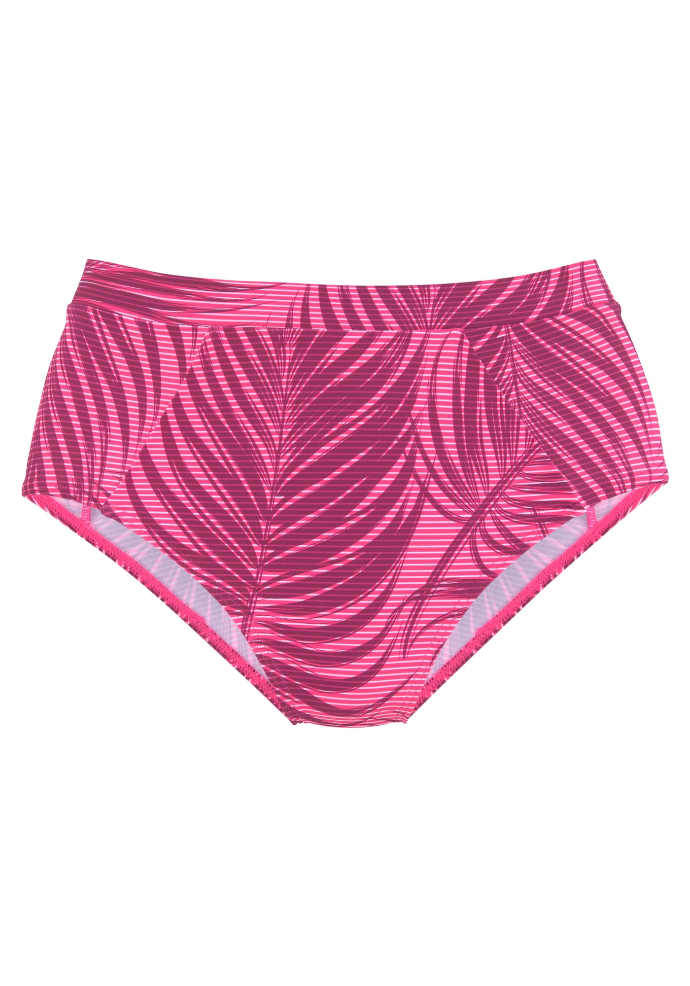 LASCANA ACTIVE Bikinio kelnaitės vyšninė spalva / rožinė / balta