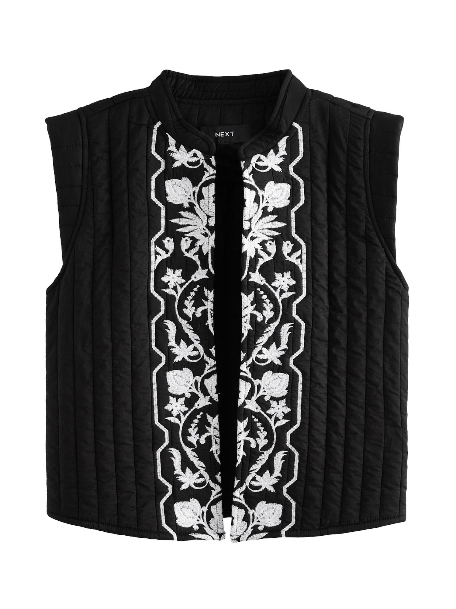 Next Vestă  negru / alb