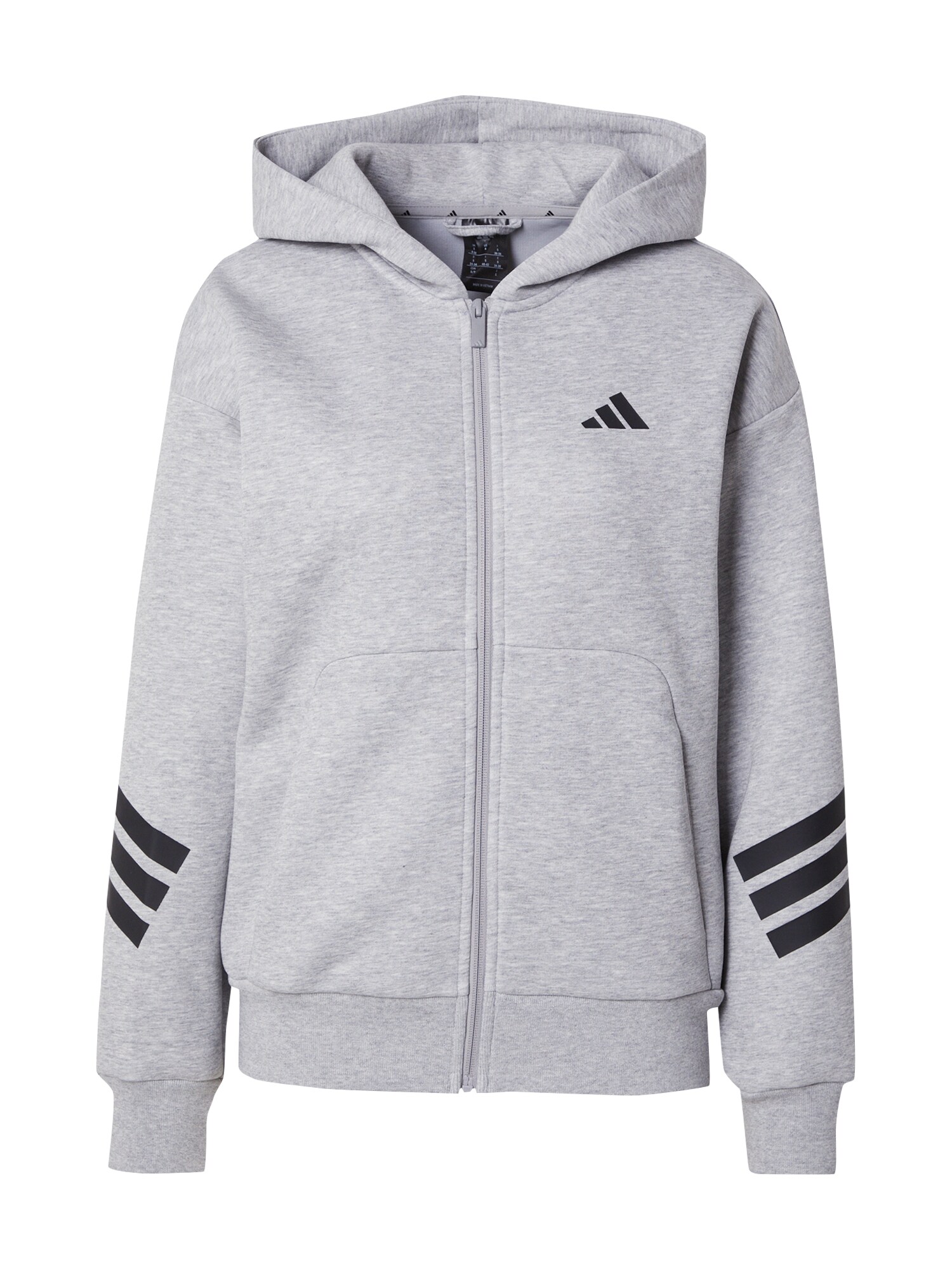 ADIDAS SPORTSWEAR Bluză cu fermoar sport Future Icons  gri amestecat / negru