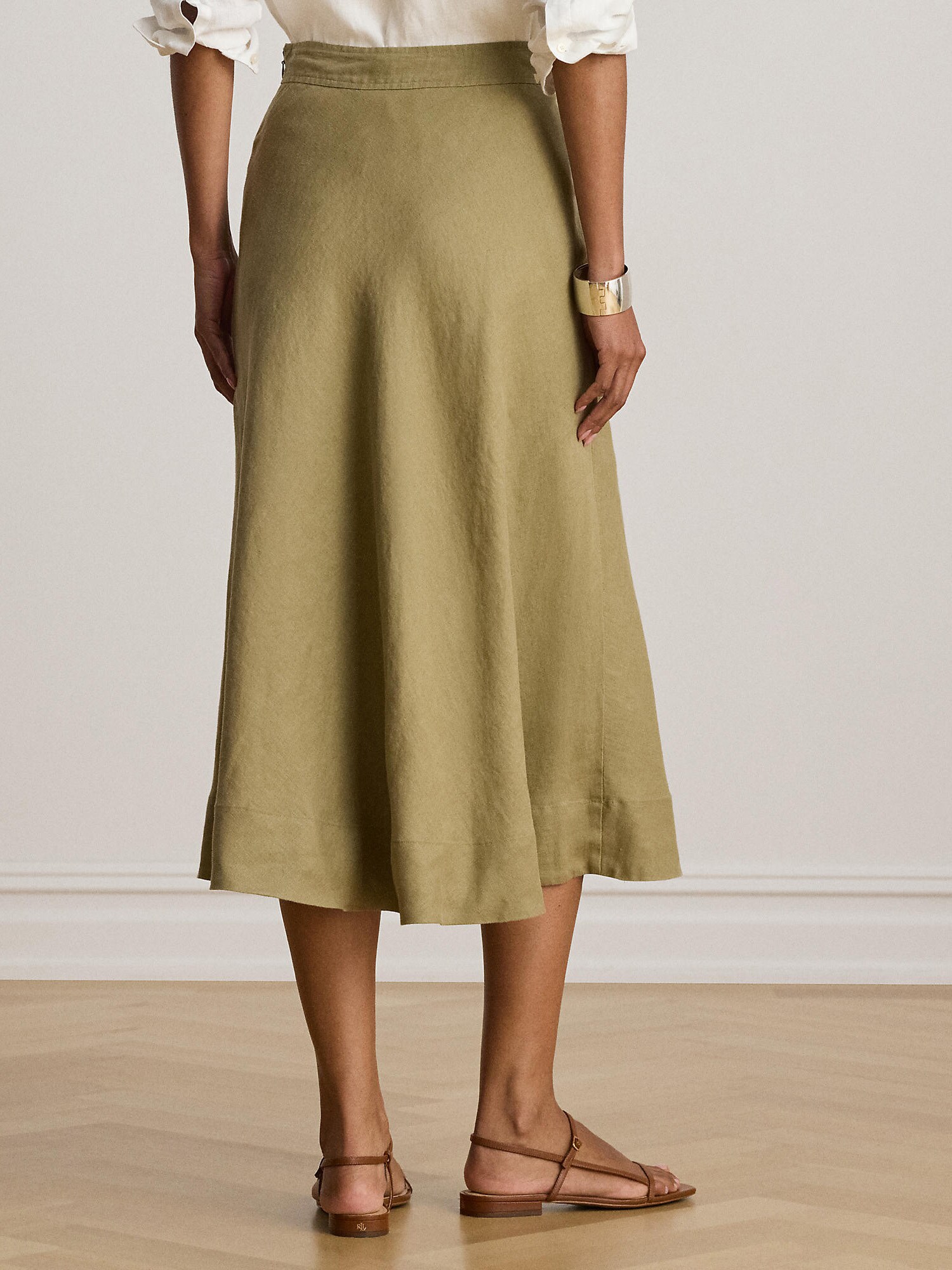 Lauren Ralph Lauren Falda  caqui – imagen 3