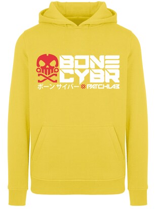 F4NT4STIC Sweatshirt ‘Bone Cyber’ Geel / Rood / Zwart / Wit