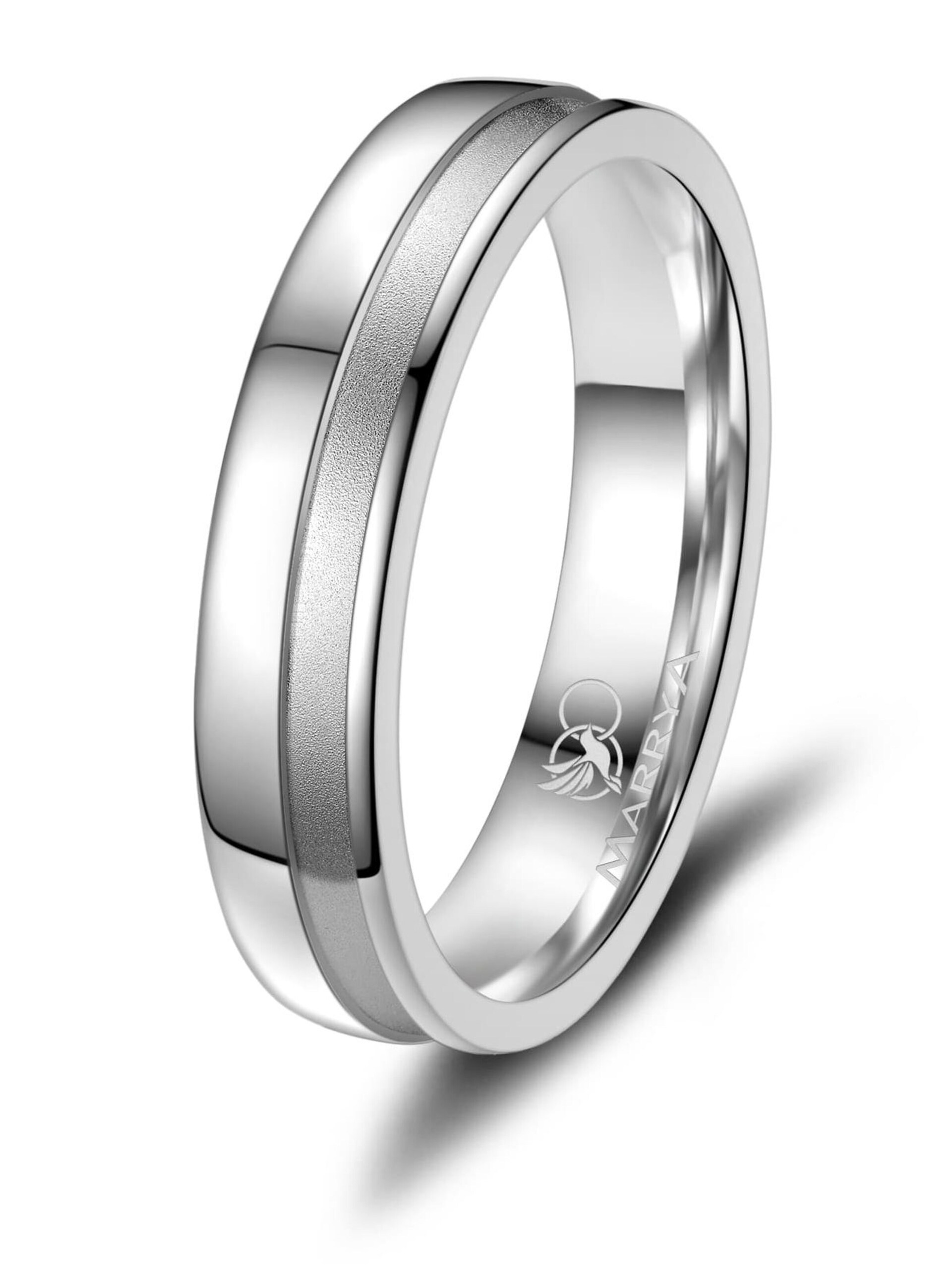 MARRYA Ring 'MARRYA SI-05 Ehering aus Silber' dam