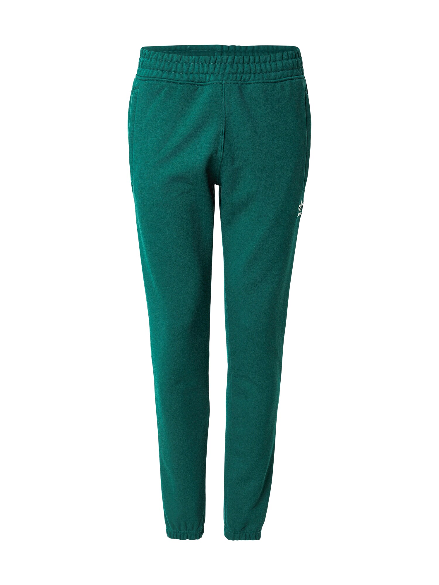 ADIDAS ORIGINALS Pantaloni 'TREFOIL ESS'  verde / alb