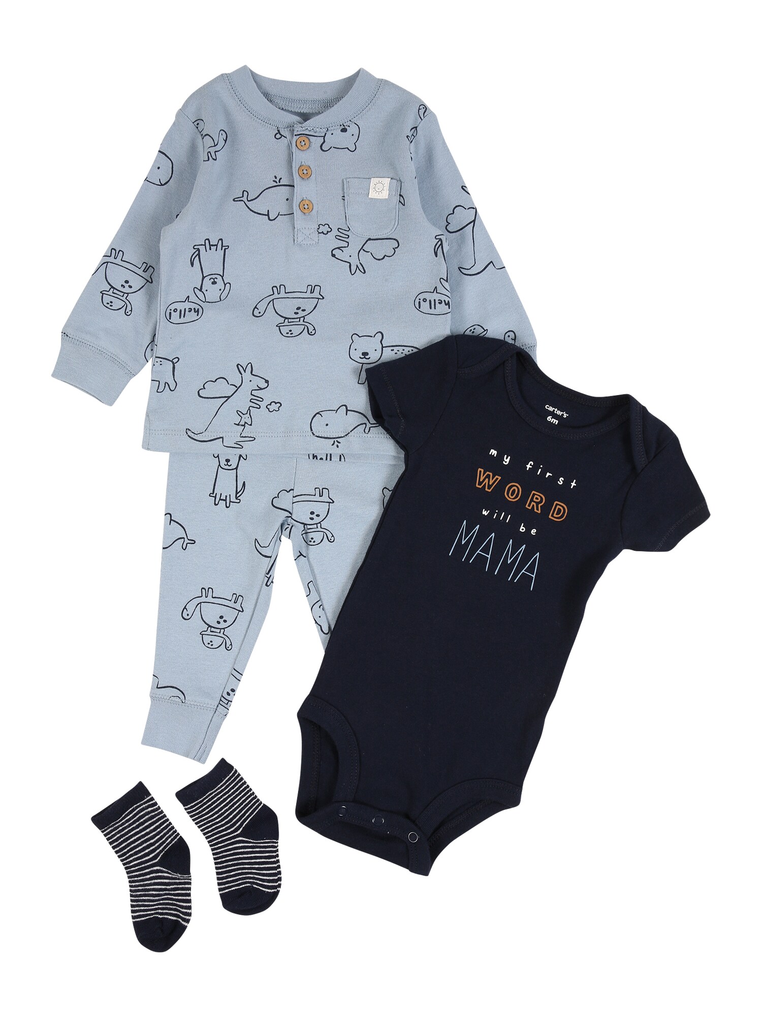 Carter's Rinkinys  mėlyna / opalo / oranžinė