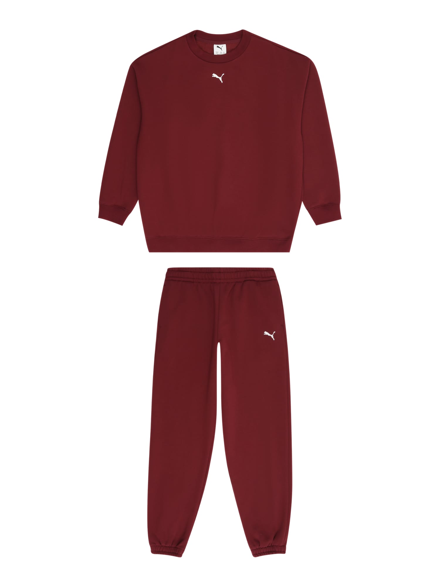 PUMA Jogging ruhák  sötétvörös / fehér akciós termékkép 1