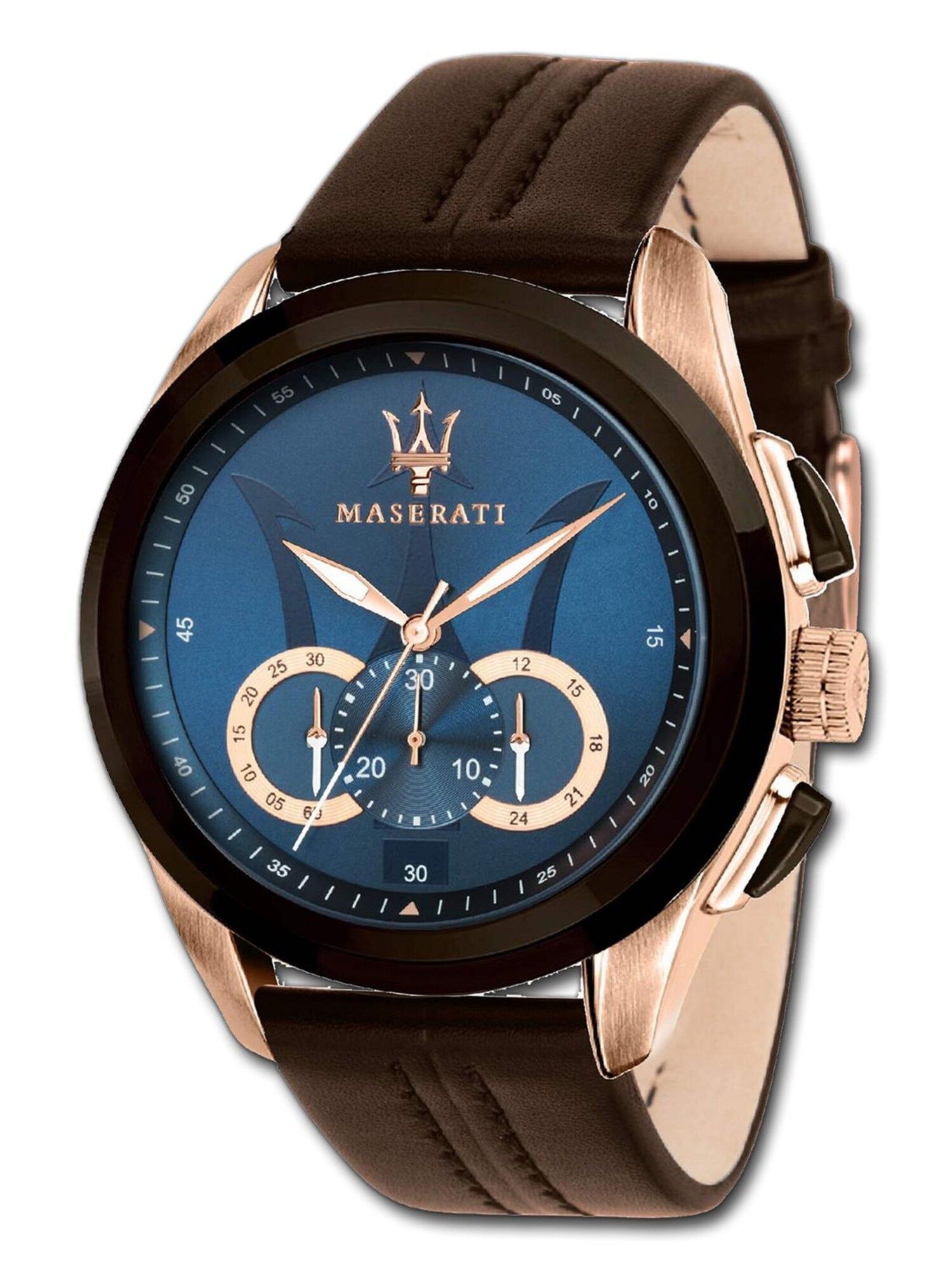 Maserati Analoog Horloge Bruin