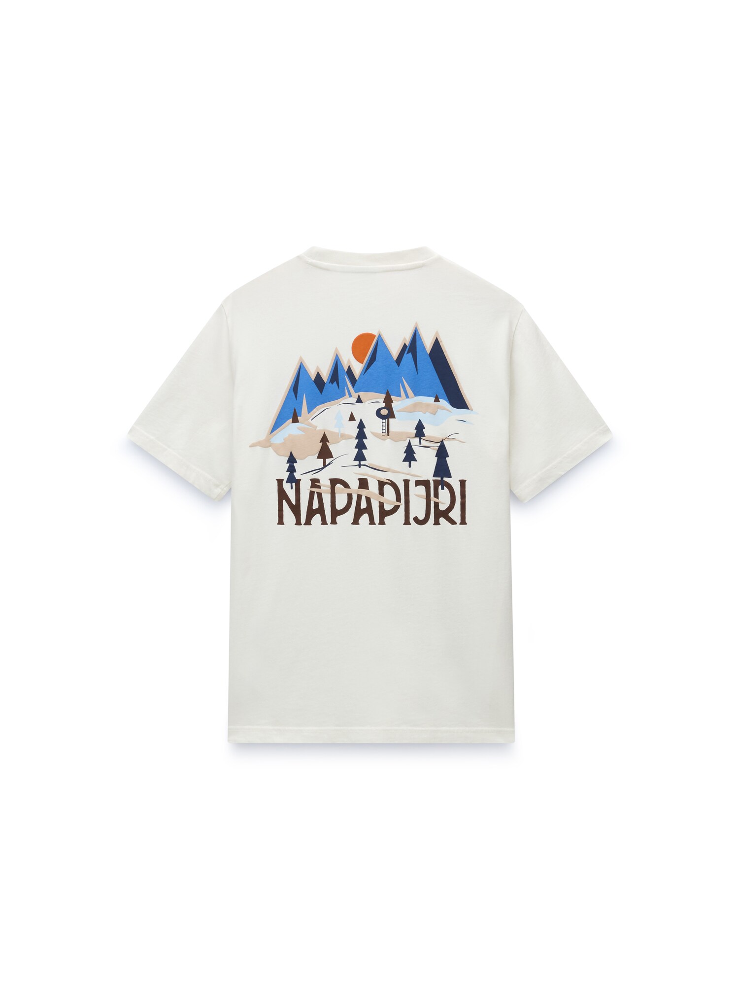 NAPAPIJRI Camiseta '6C41'  azul / negro / blanco natural – imagen 2