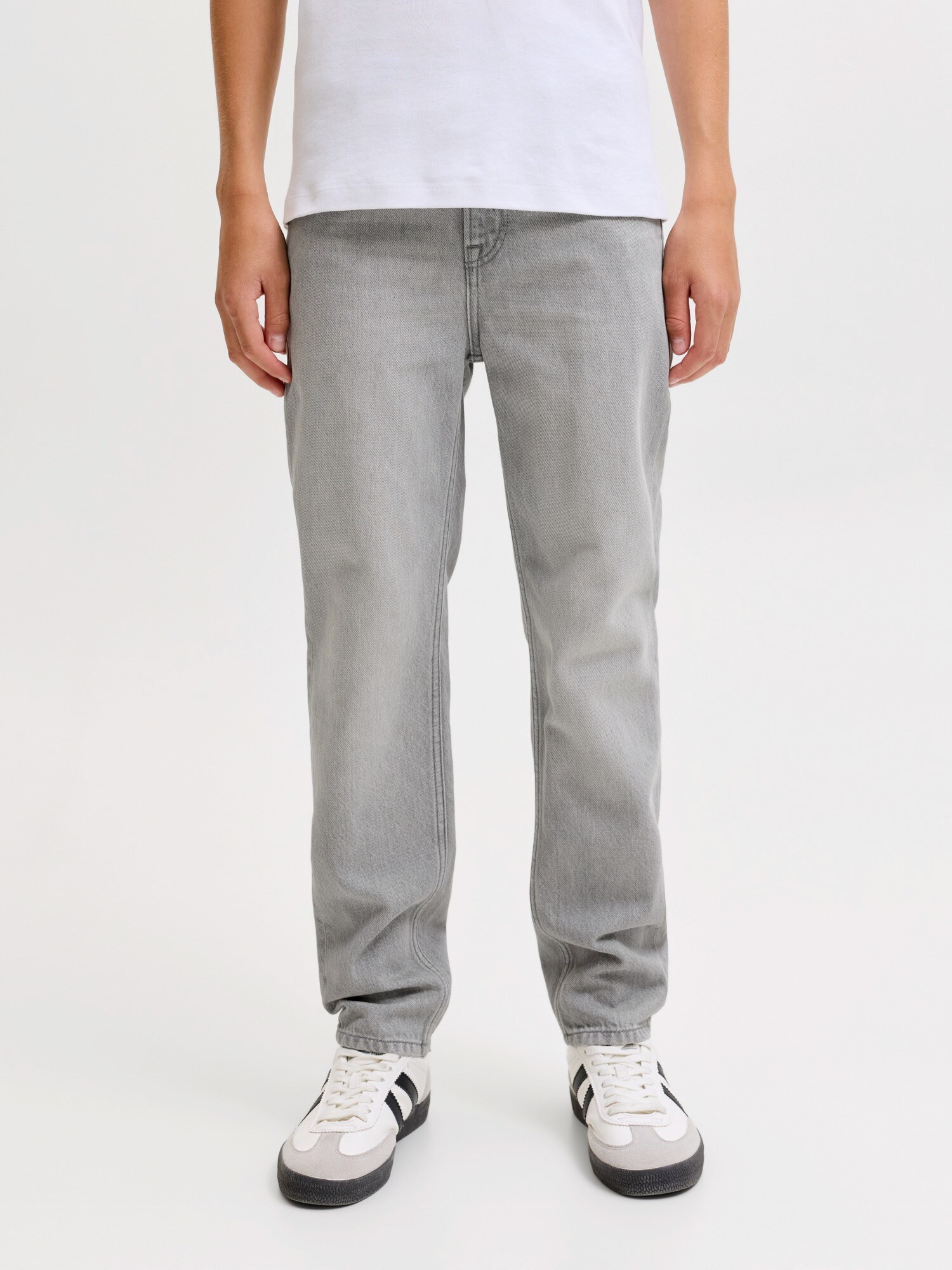 Jack & Jones Junior Džínsy 'JJICLARK JJORIGINAL'  sivý denim