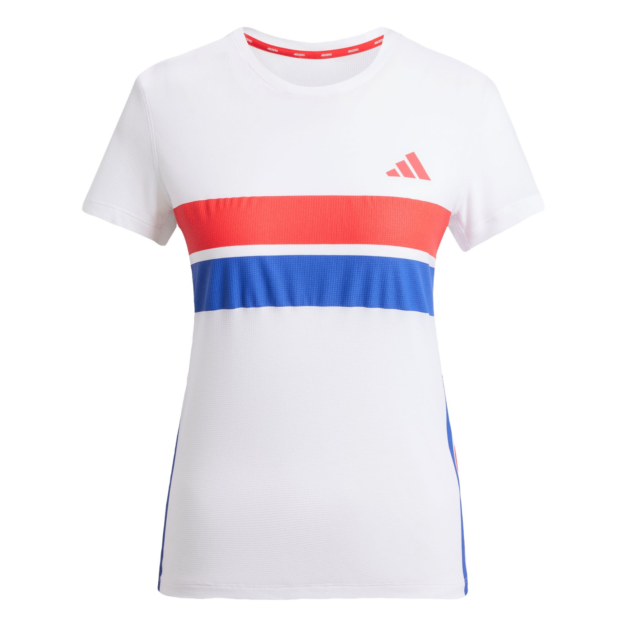 ADIDAS PERFORMANCE Funkcionális felső 'Adizero Retro'  kék / világospiros / fehér akciós termékkép 1