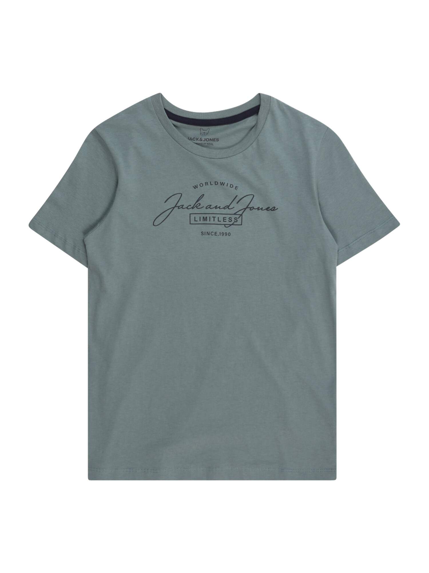 Jack & Jones Junior Tričko 'JJFERRIS'  modrosivá / čierna