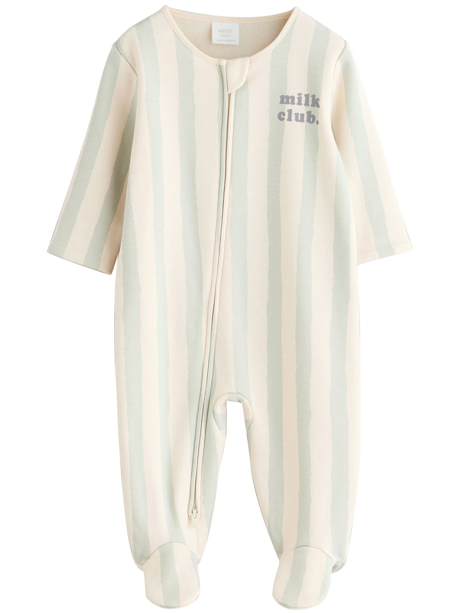 Next Salopetă/Body  bej deschis / verde pastel