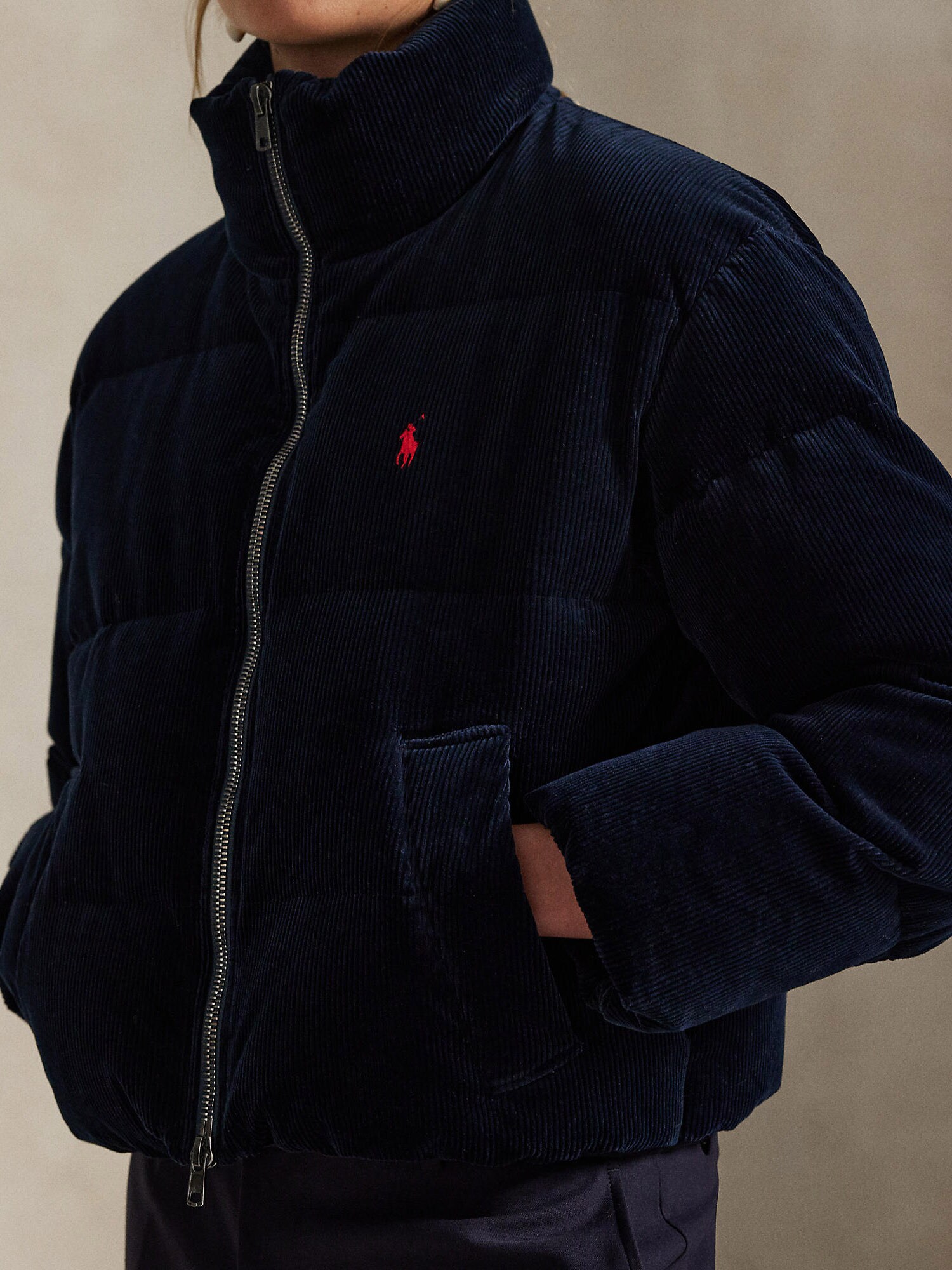 Polo Ralph Lauren Zimná bunda námornícka modrá (obrázok 5)