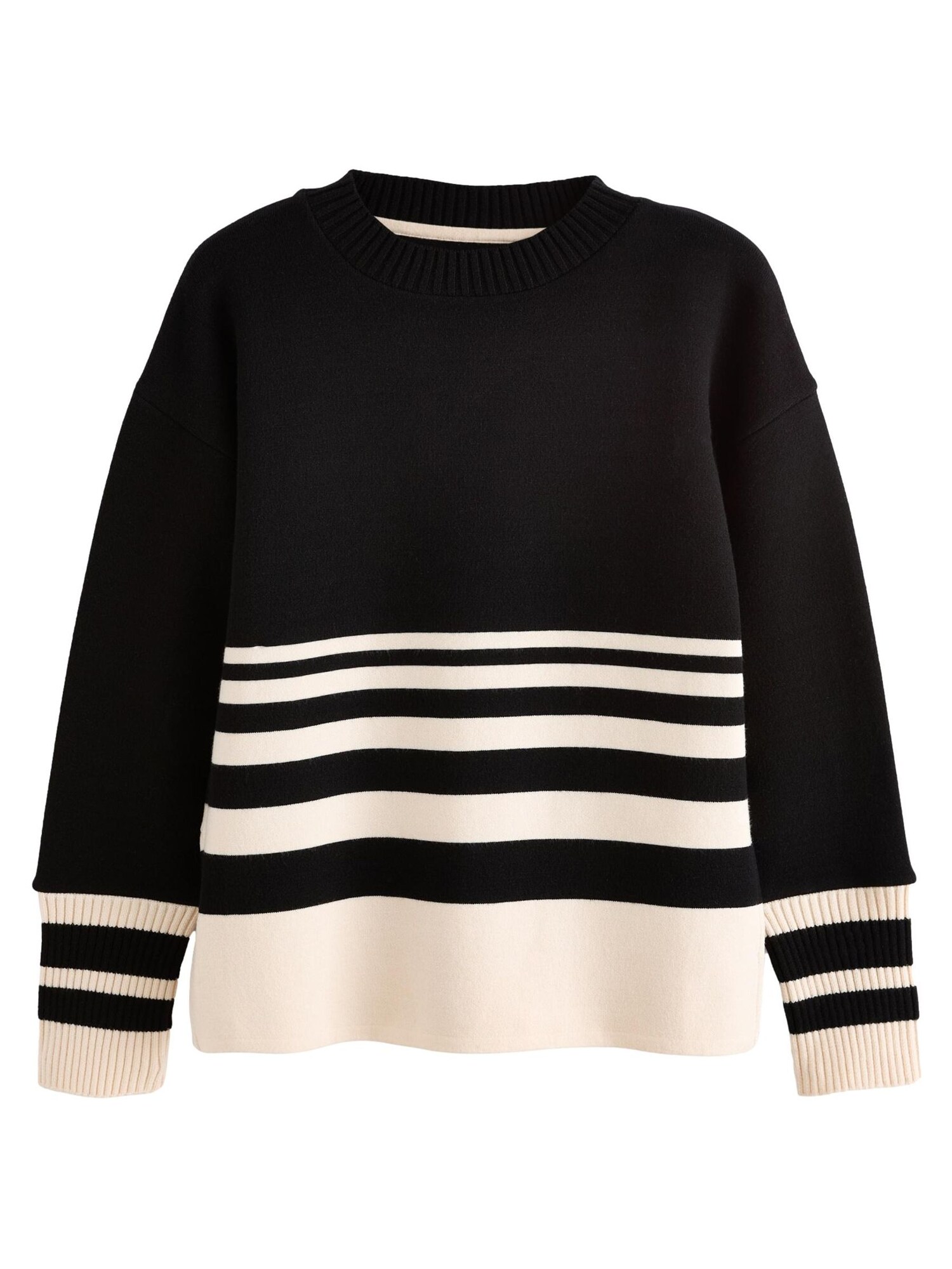 Next Pulover  ecru / negru