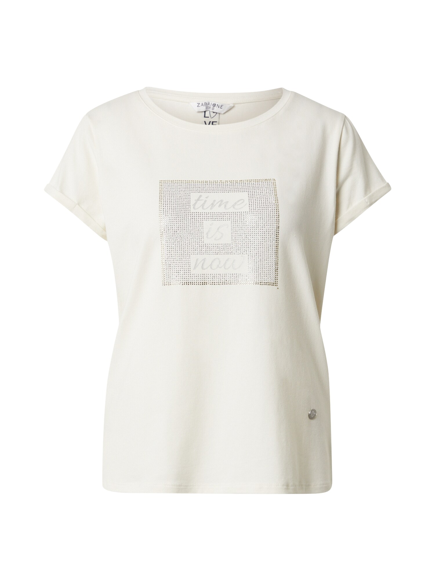 ZABAIONE Tricou 'Au44tumn'  auriu / argintiu / alb murdar