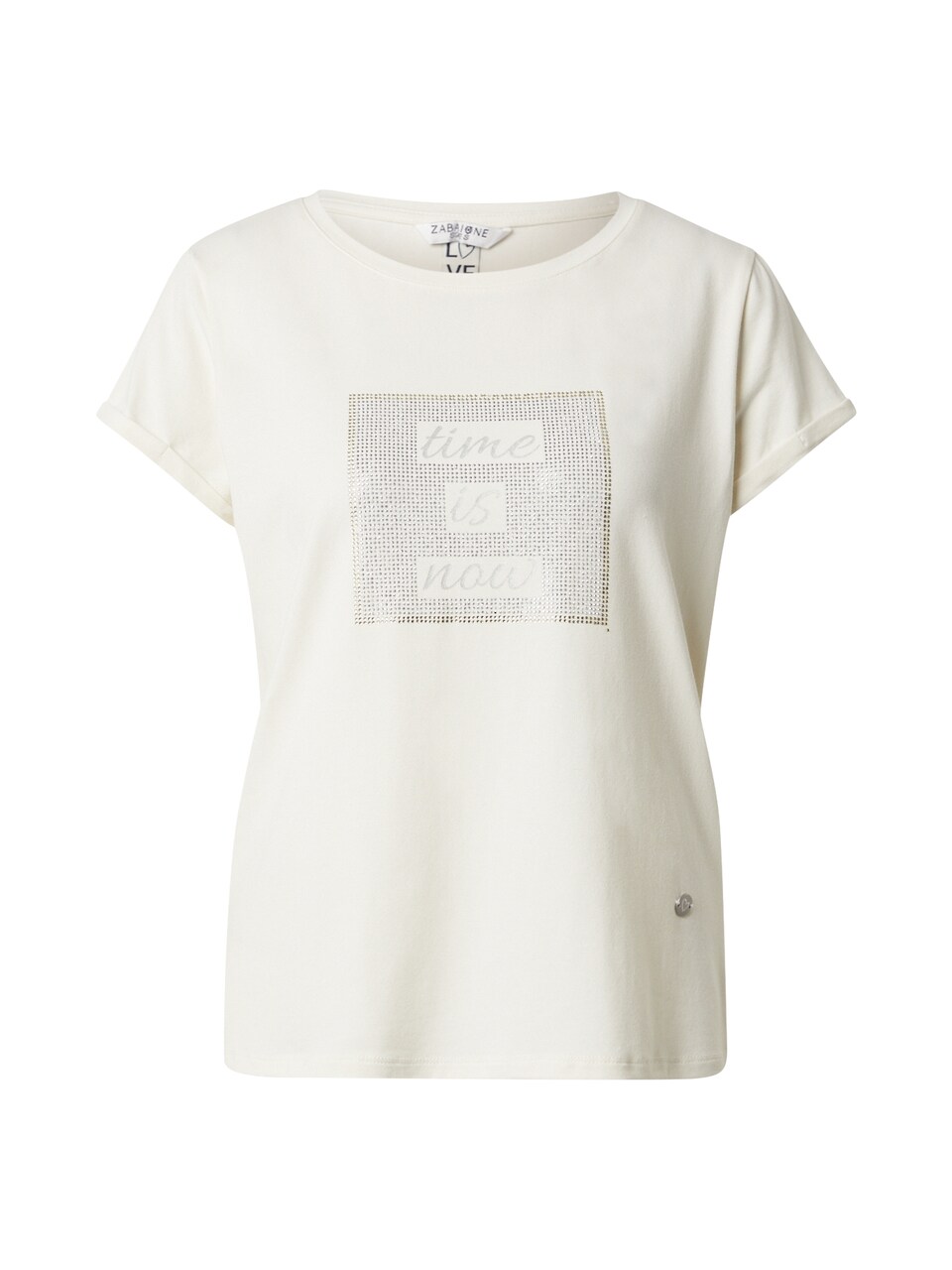 T-shirt 'Au44tumn' guld / silver