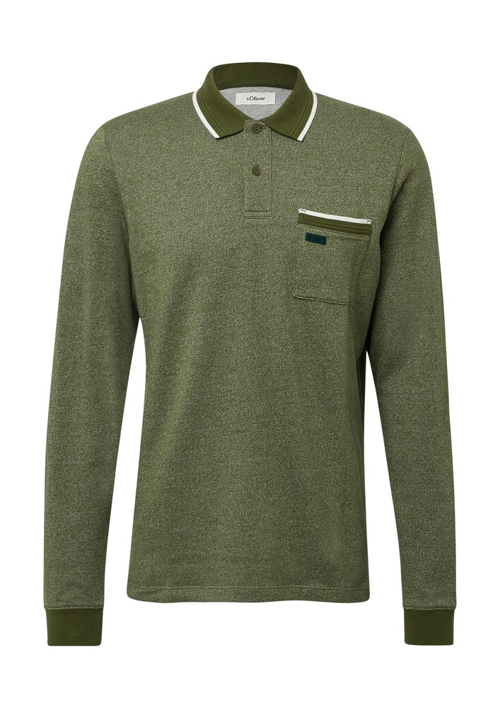 s.Oliver Poloshirt Herren Größe XXL kiwi / naturweiß