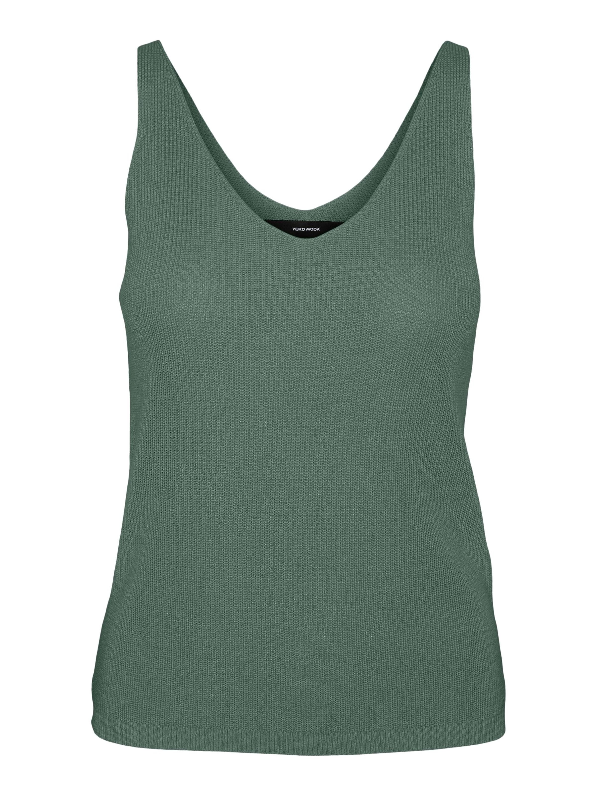 Green knit top
