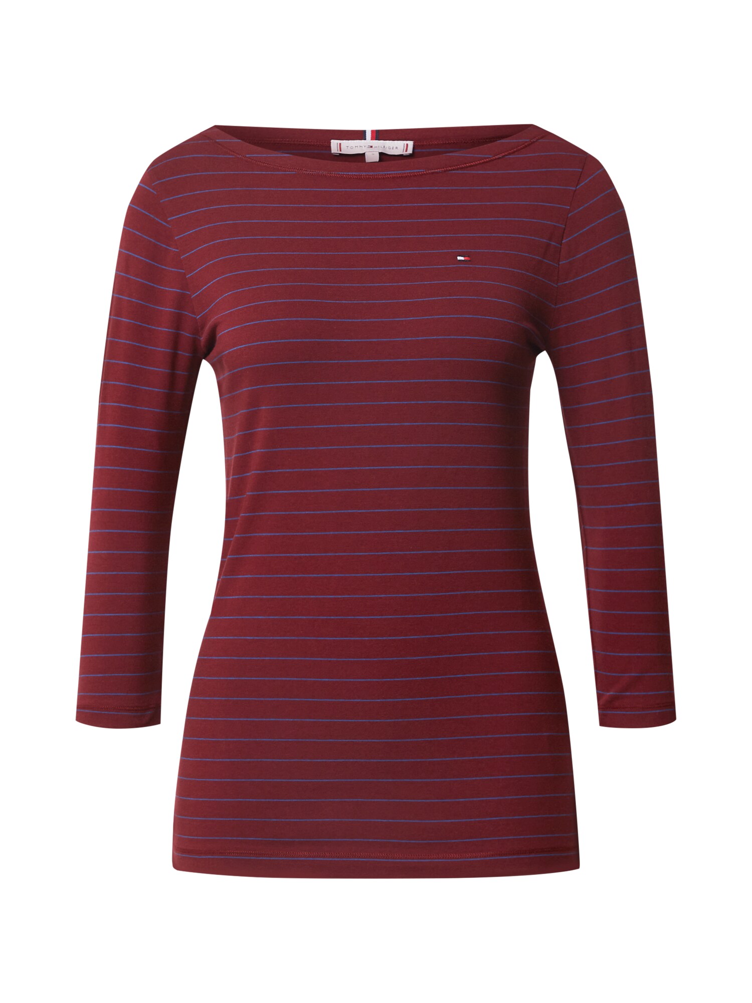 TOMMY HILFIGER Marškinėliai  tamsiai raudona / sodri mėlyna („karališka“)