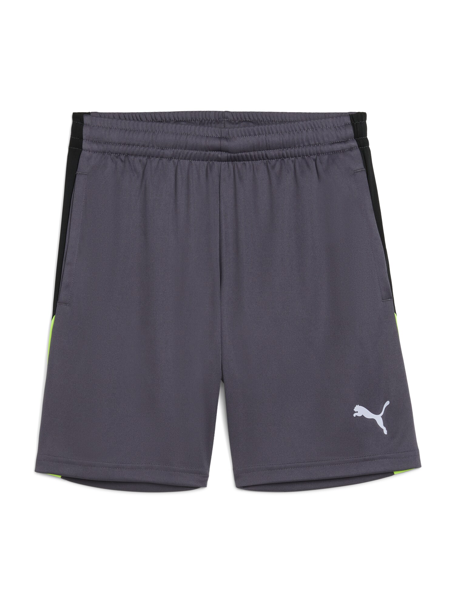 PUMA Pantaloni sport Individual Liga  gri grafit / verde deschis / negru / alb