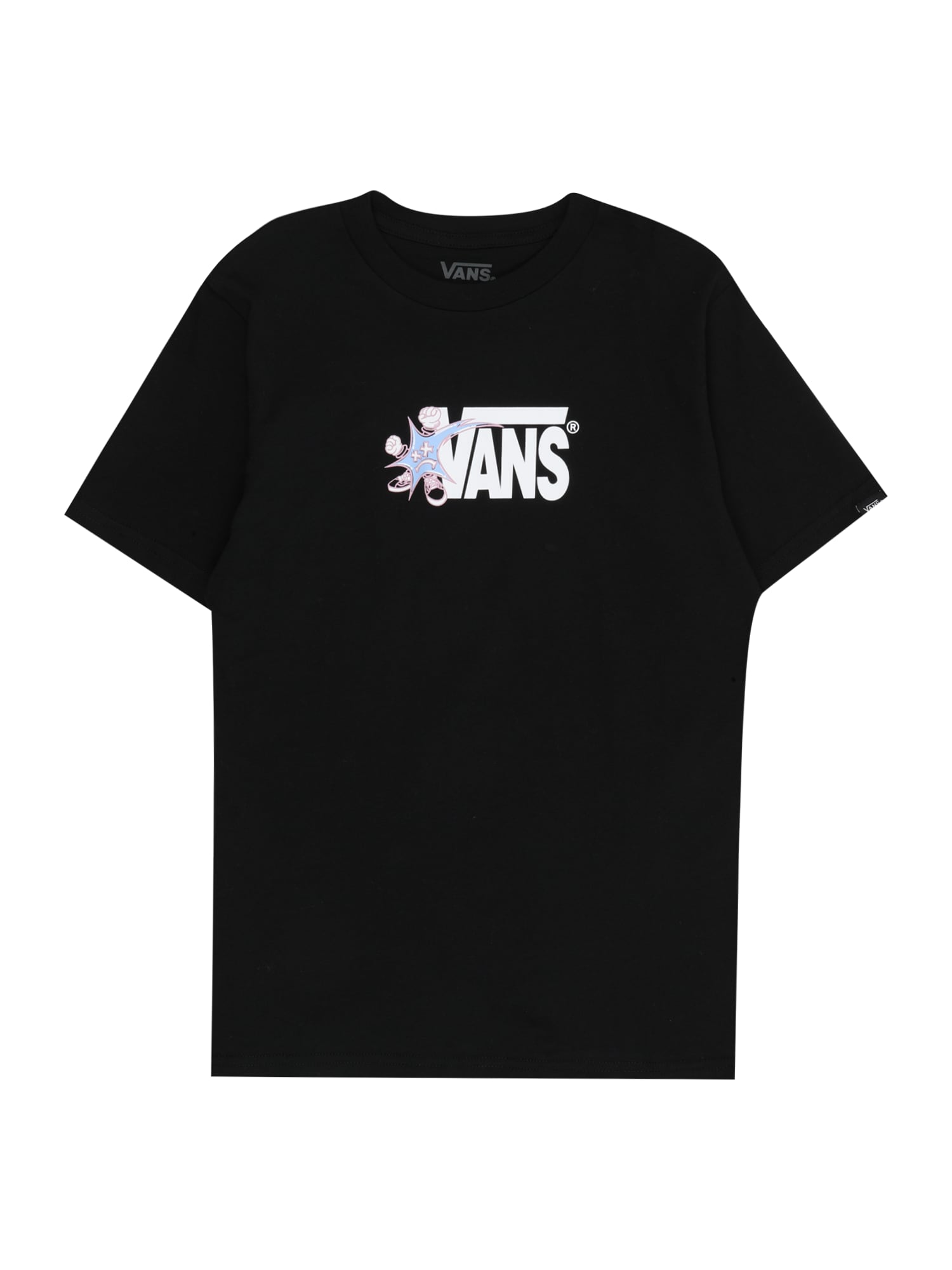 VANS Póló 'SUPER'  világoskék / rózsaszín / fekete / fehér akciós termékkép 1