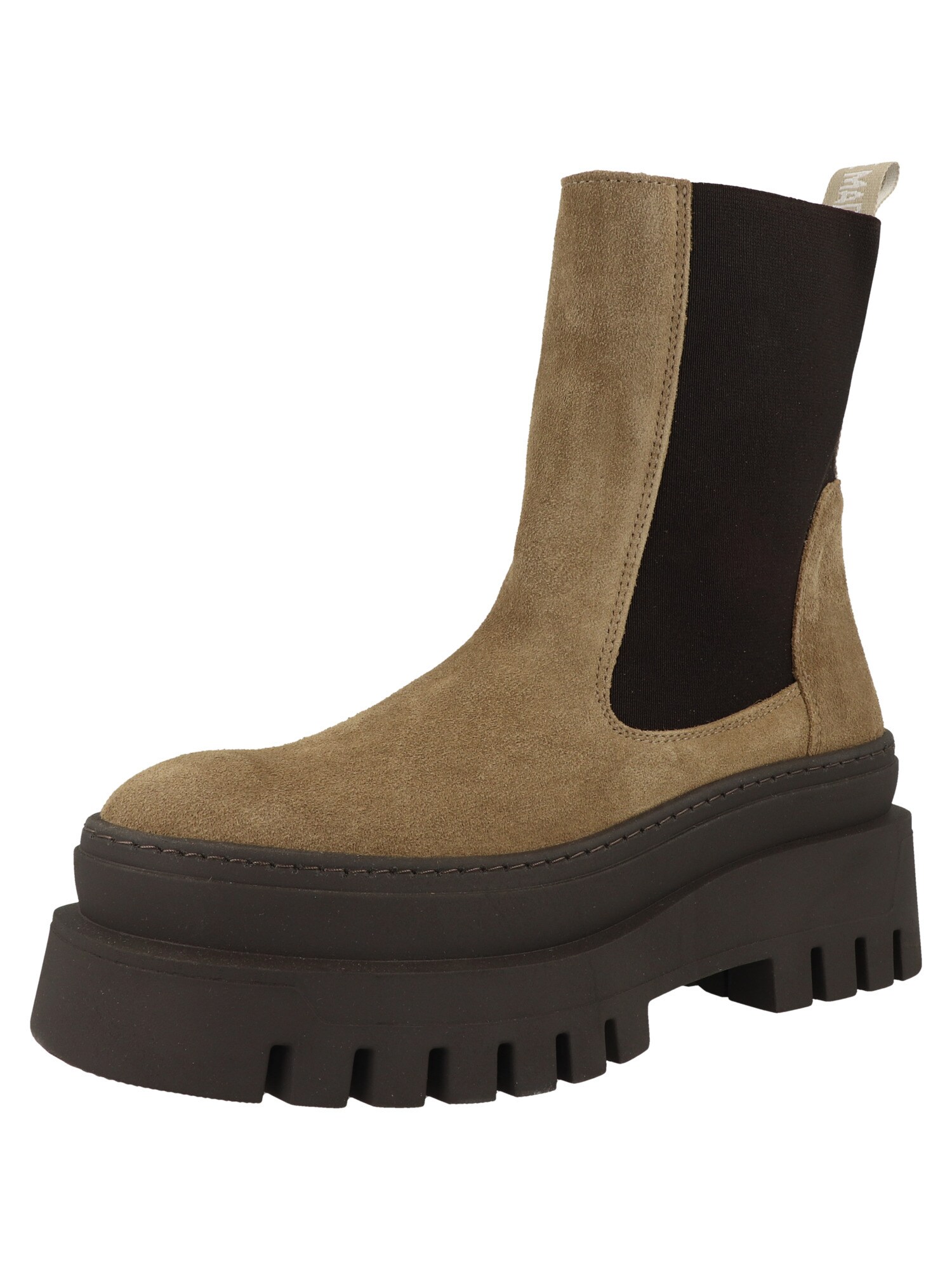 STEVE MADDEN Botas Chelsea 'Cassandra'  beige / negro