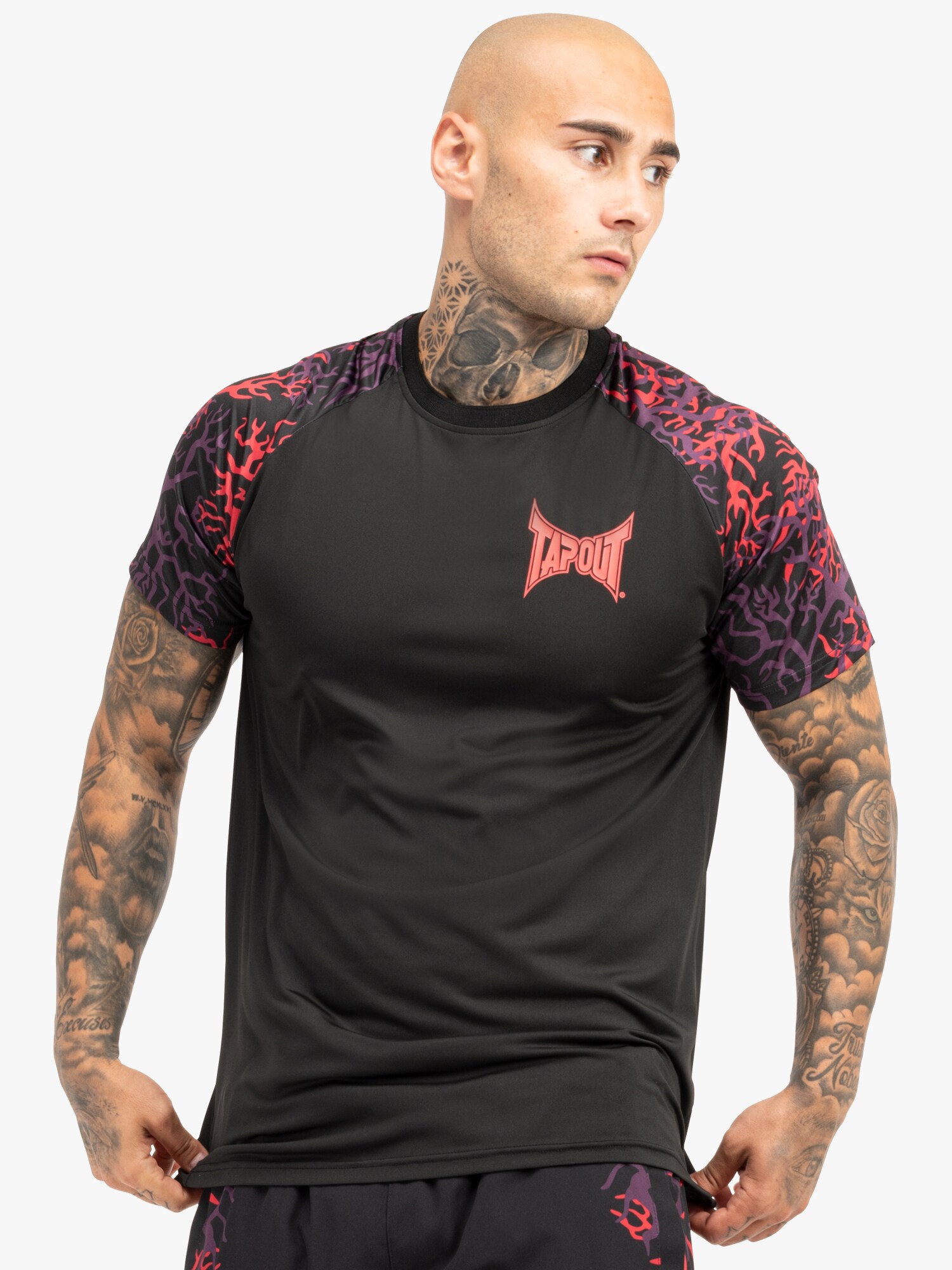 Tapout Funkcionális felső ' TAPROOT '  piros / fekete termék 2. képe