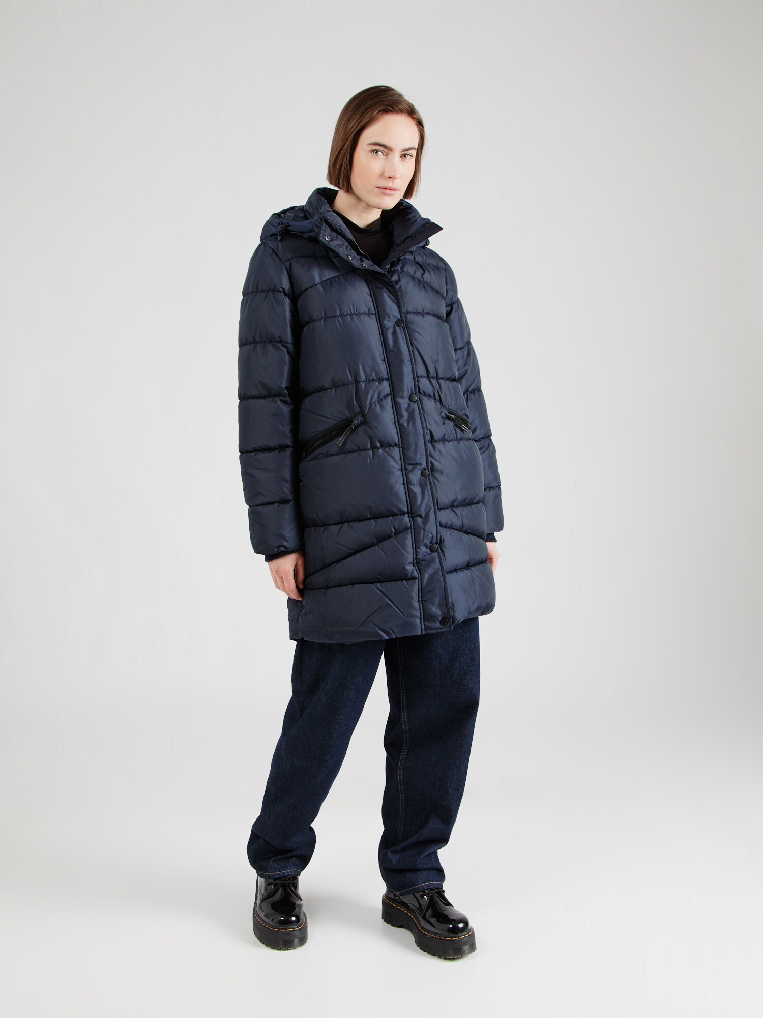 TOM TAILOR DENIM Téli dzseki  sötétkék termék 2. képe