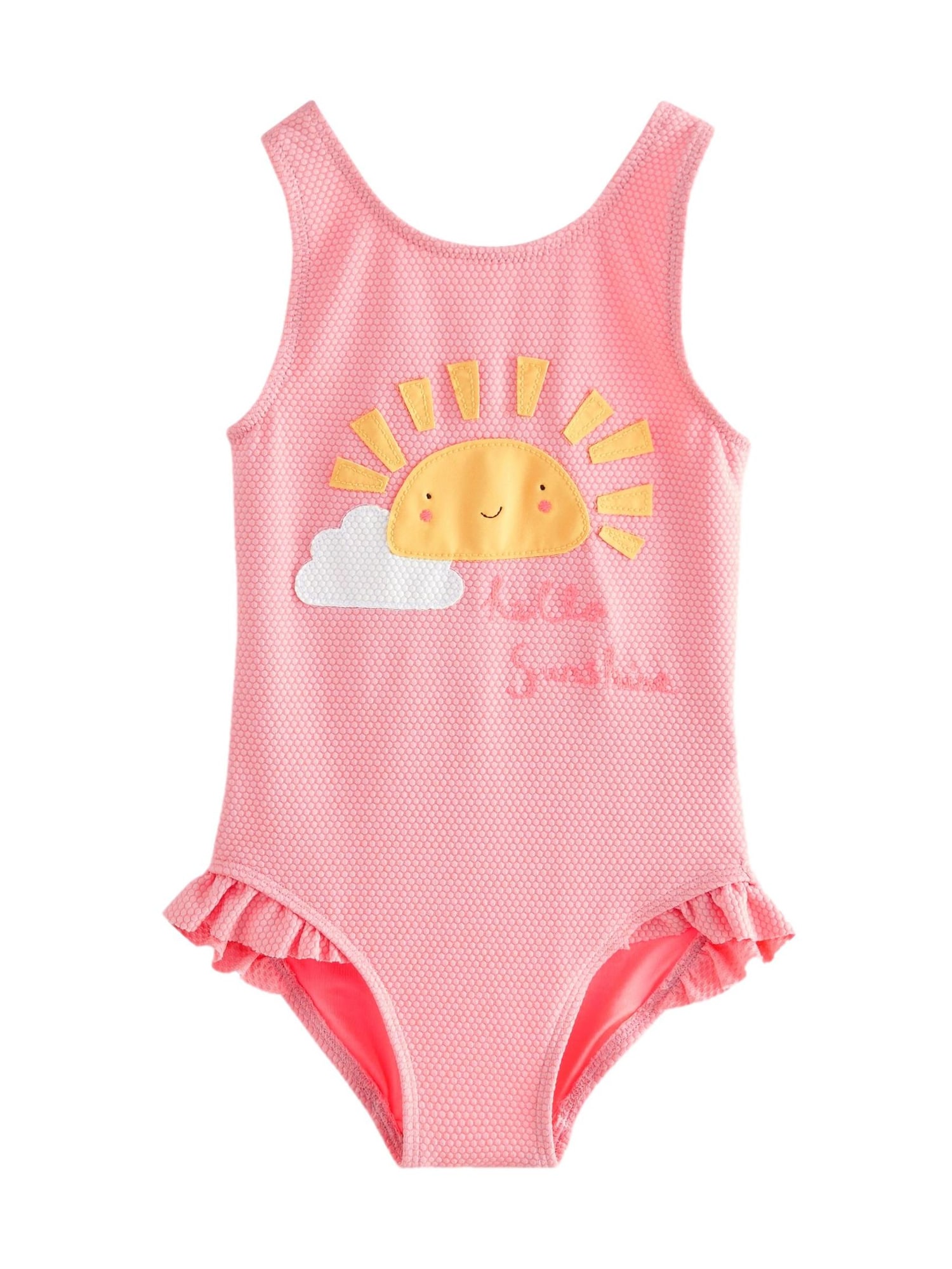 Next Costum de baie întreg  galben miere / corai / portocaliu piersică / alb