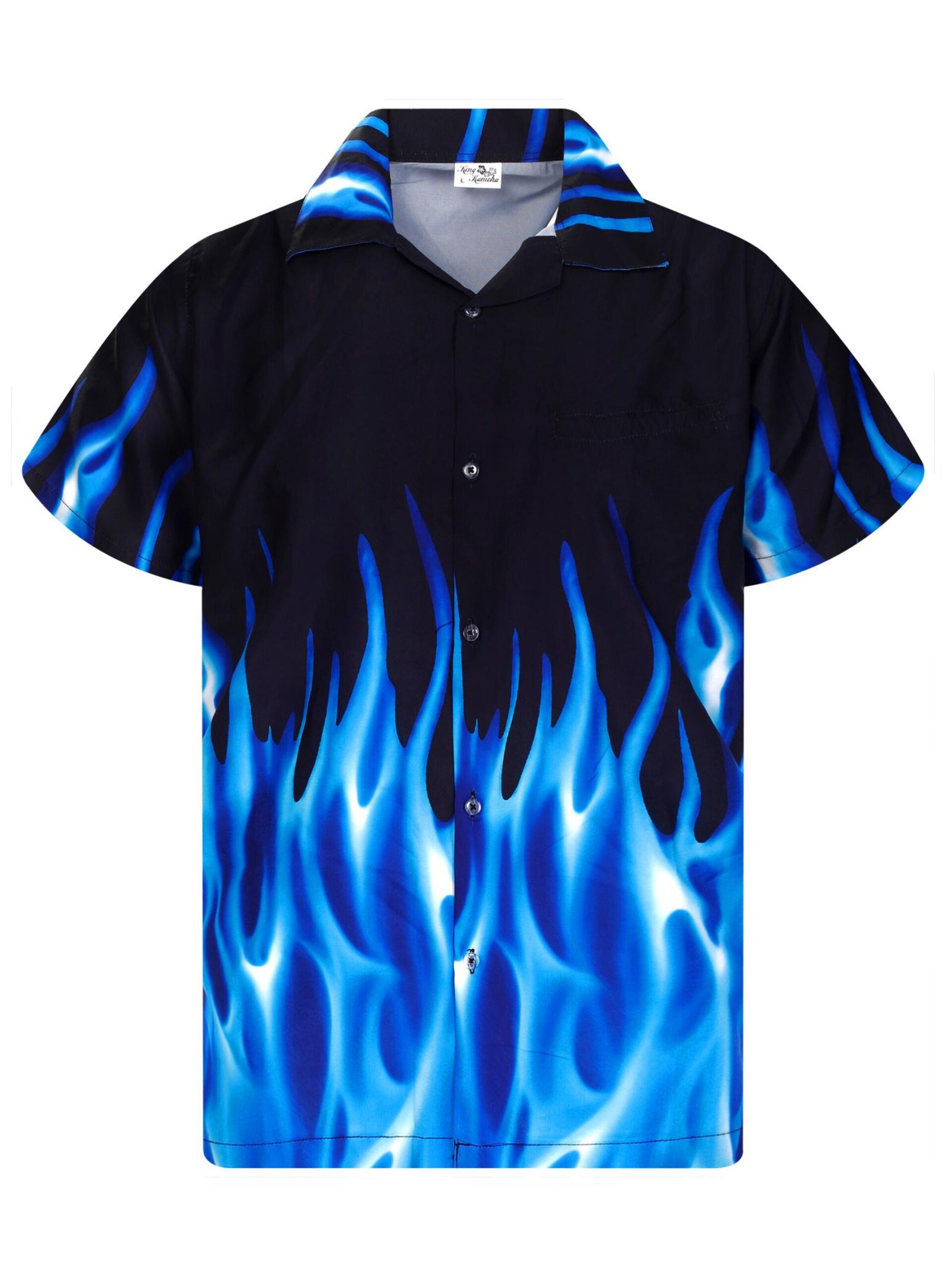 King Kameha T-shirt 'Flames' herr