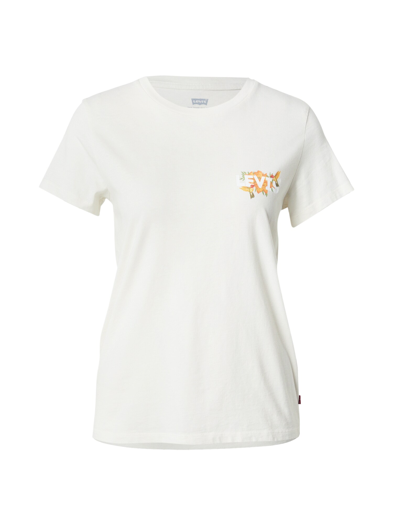 LEVIS ® Tricou The Perfect  verde deschis / portocaliu / portocaliu deschis / alb