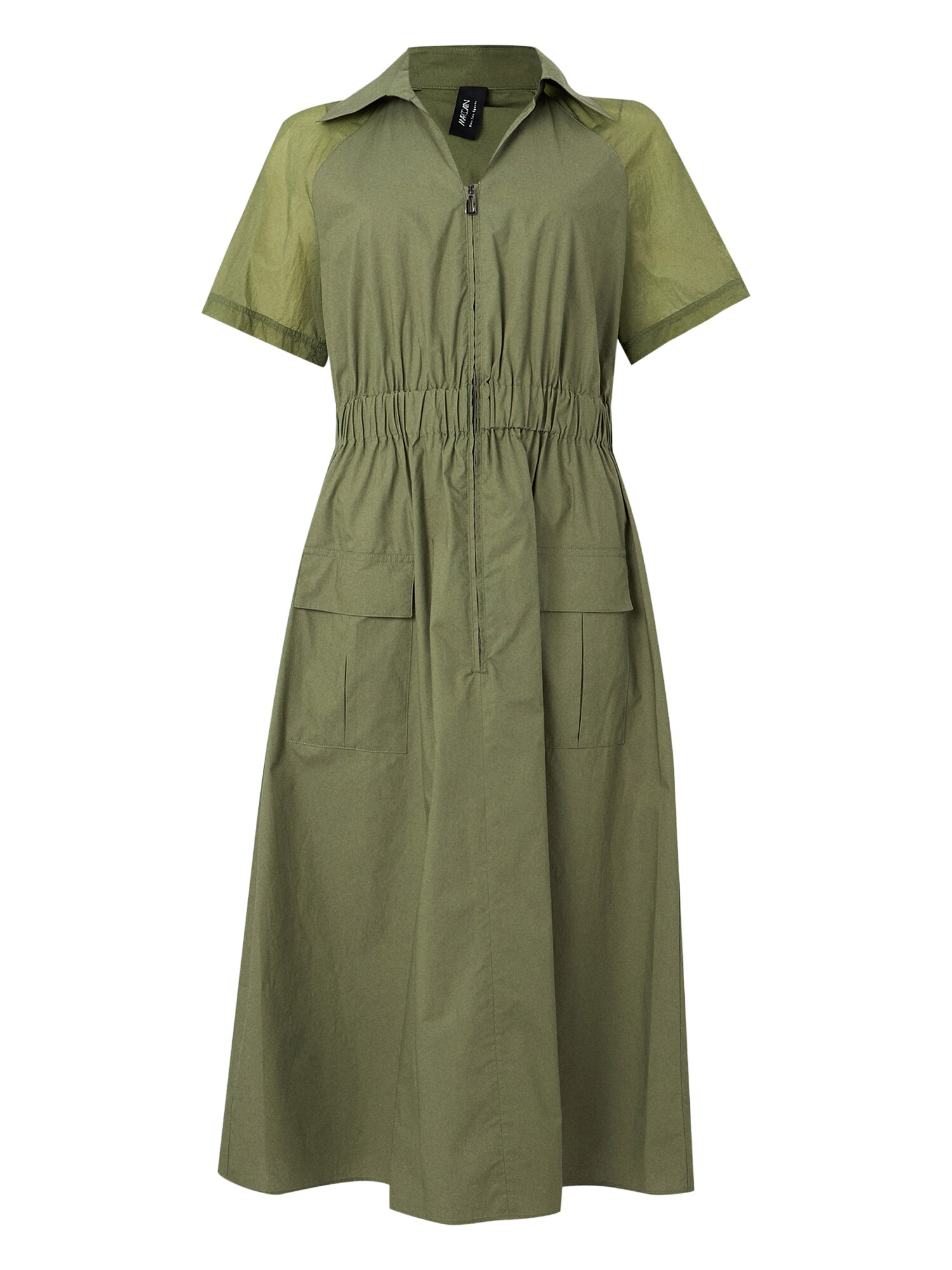 Marc Cain Vestido camisero  oliva