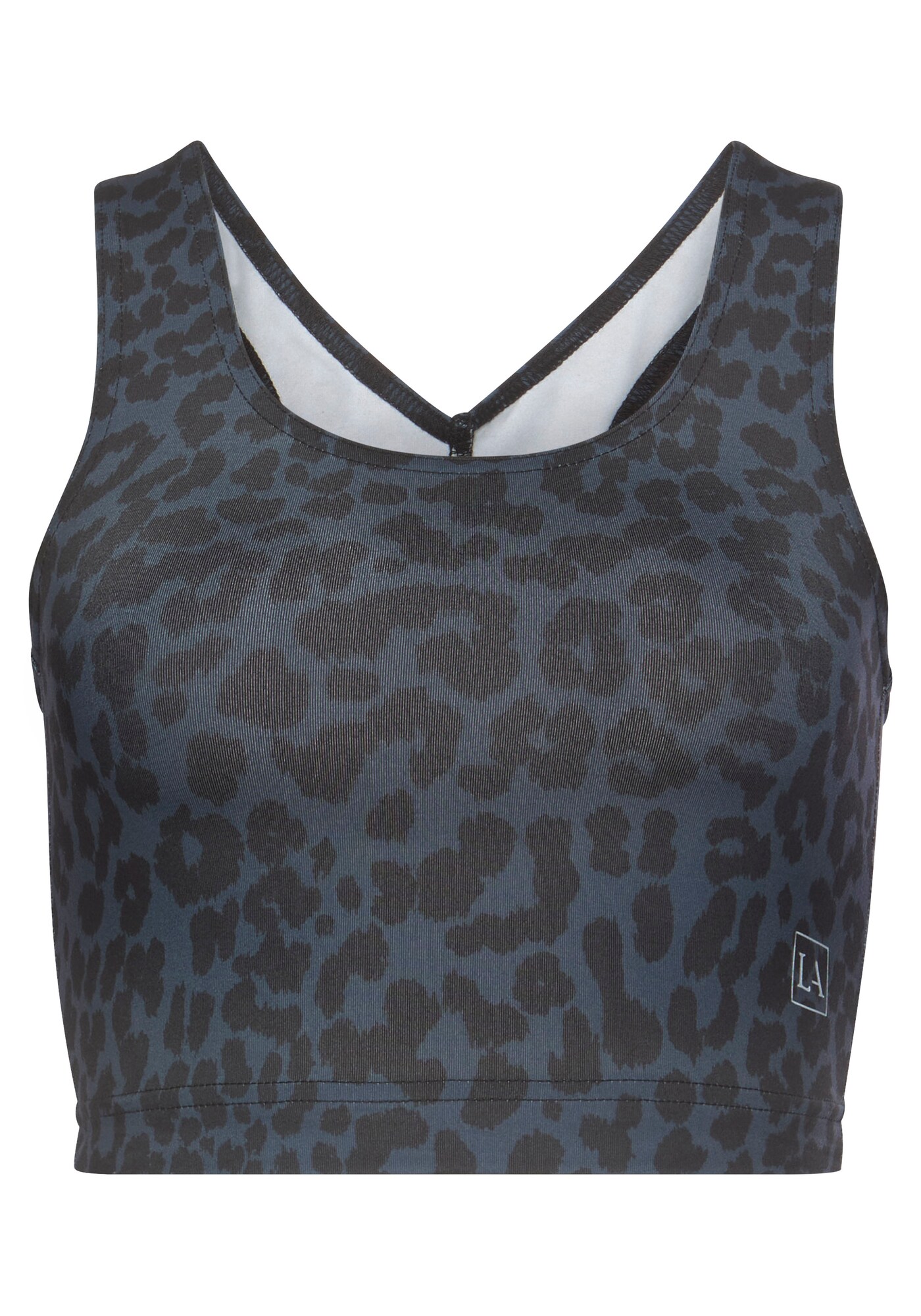 LASCANA ACTIVE Sport top  kék / fekete / fehér akciós termékkép 1