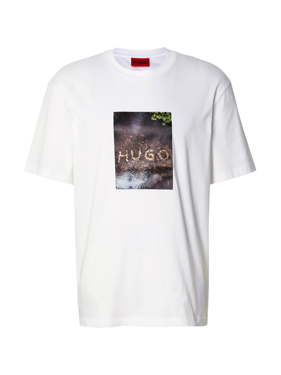 T-shirt 'Doreston' ljusbrun / mörkbrun / grön