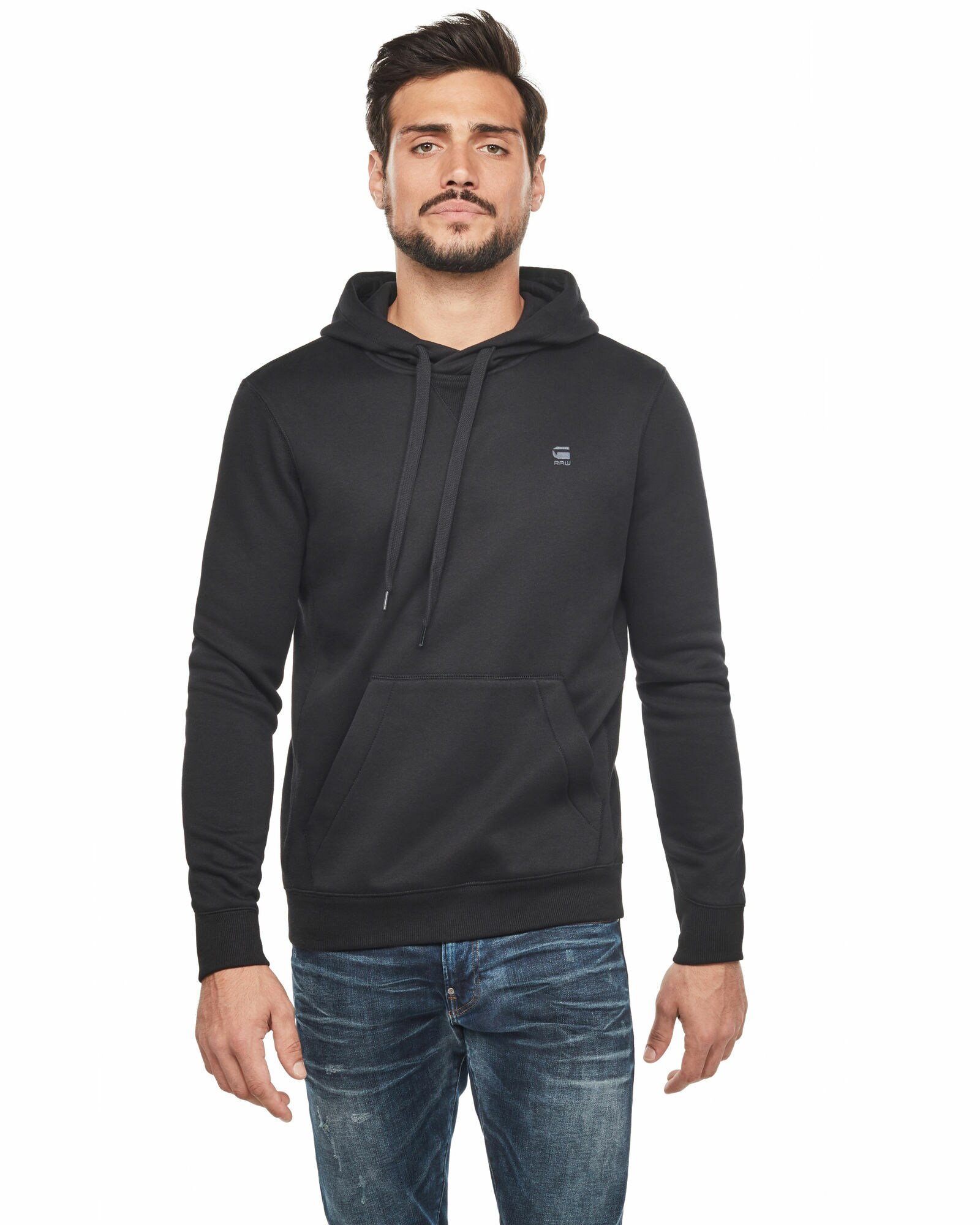 G-STAR Tréning póló 'Premium Core'  szürke / fekete termék 2. képe