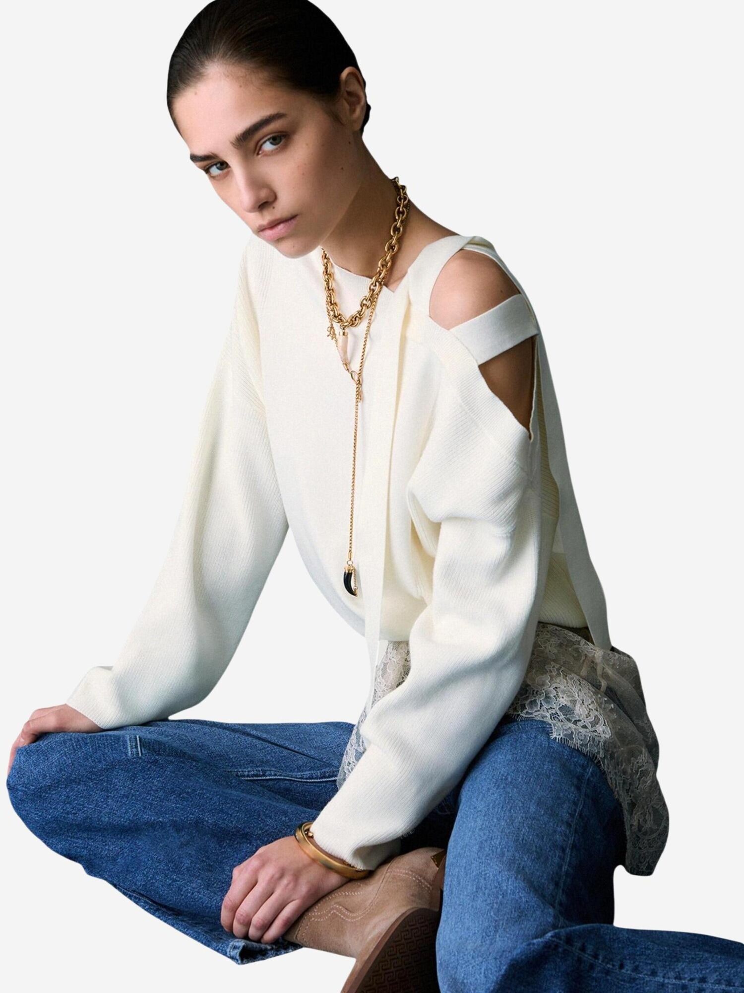Liu Jo Jersey blanco – imagen 7