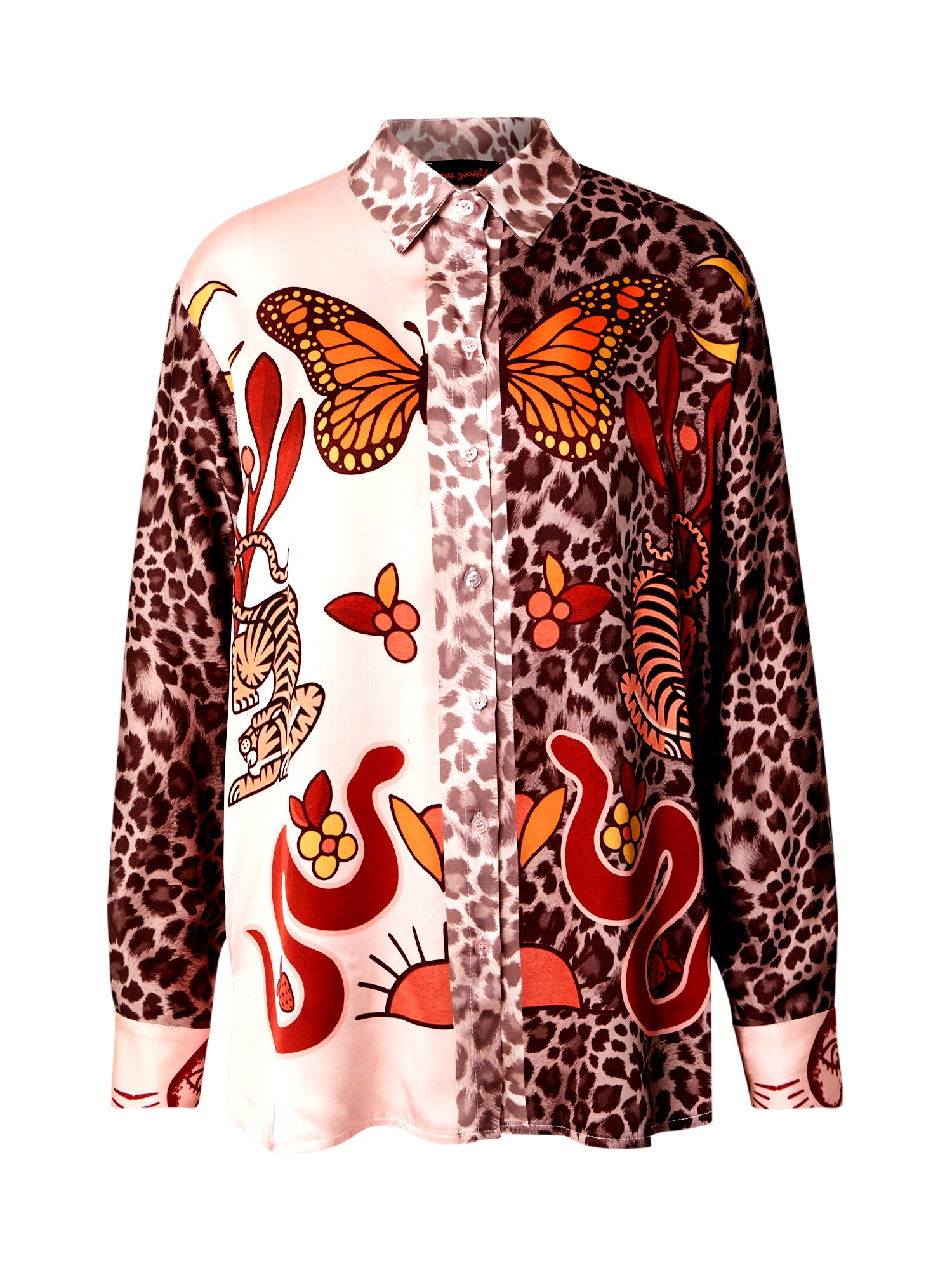 miss goodlife Blúzka  béžová / oranžová / červená / čierna