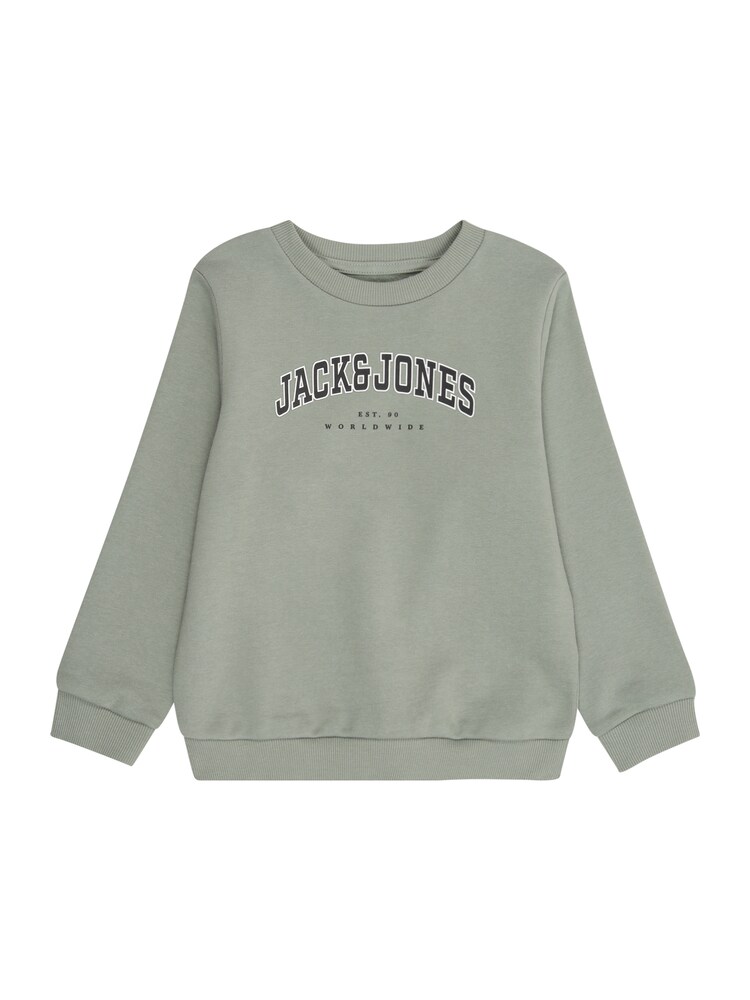 JACK & JONES MINI Sweatshirt 'JJECALEB' Jungen Größe 98 pastellgrün / schwarz / weiß