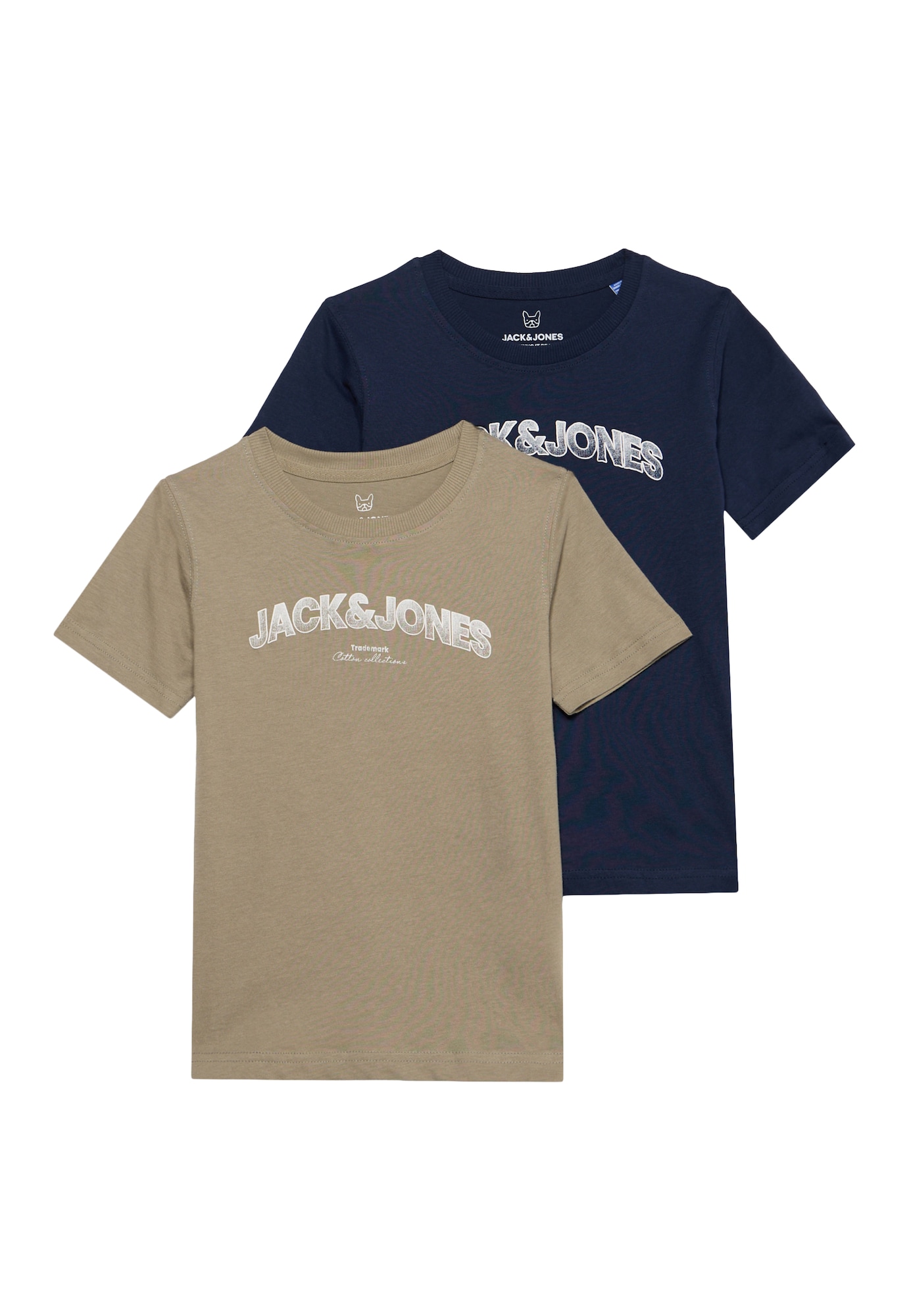 Jack & Jones Junior Tricou JJAVERY bleumarin / kaki / alb