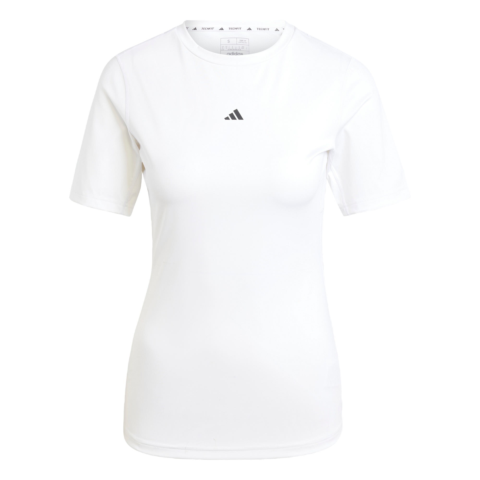 ADIDAS PERFORMANCE Tricou funcțional TECHFIT Training  negru / alb