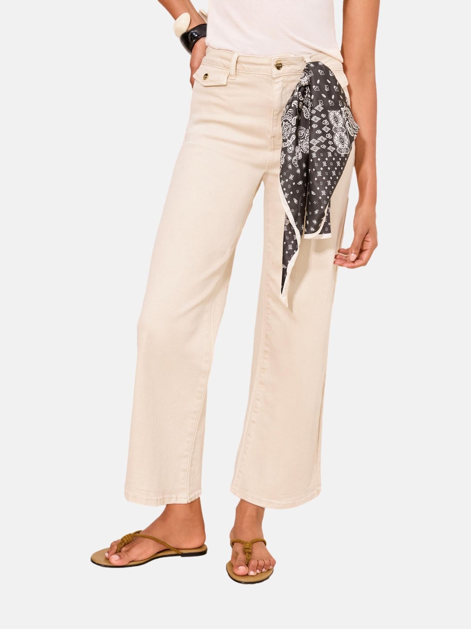 Lipsy Jeans bej deschis