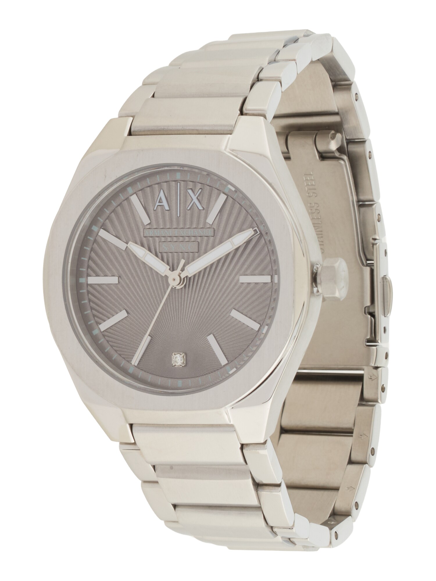 ARMANI EXCHANGE Analógové hodinky 'SYNC'  strieborná