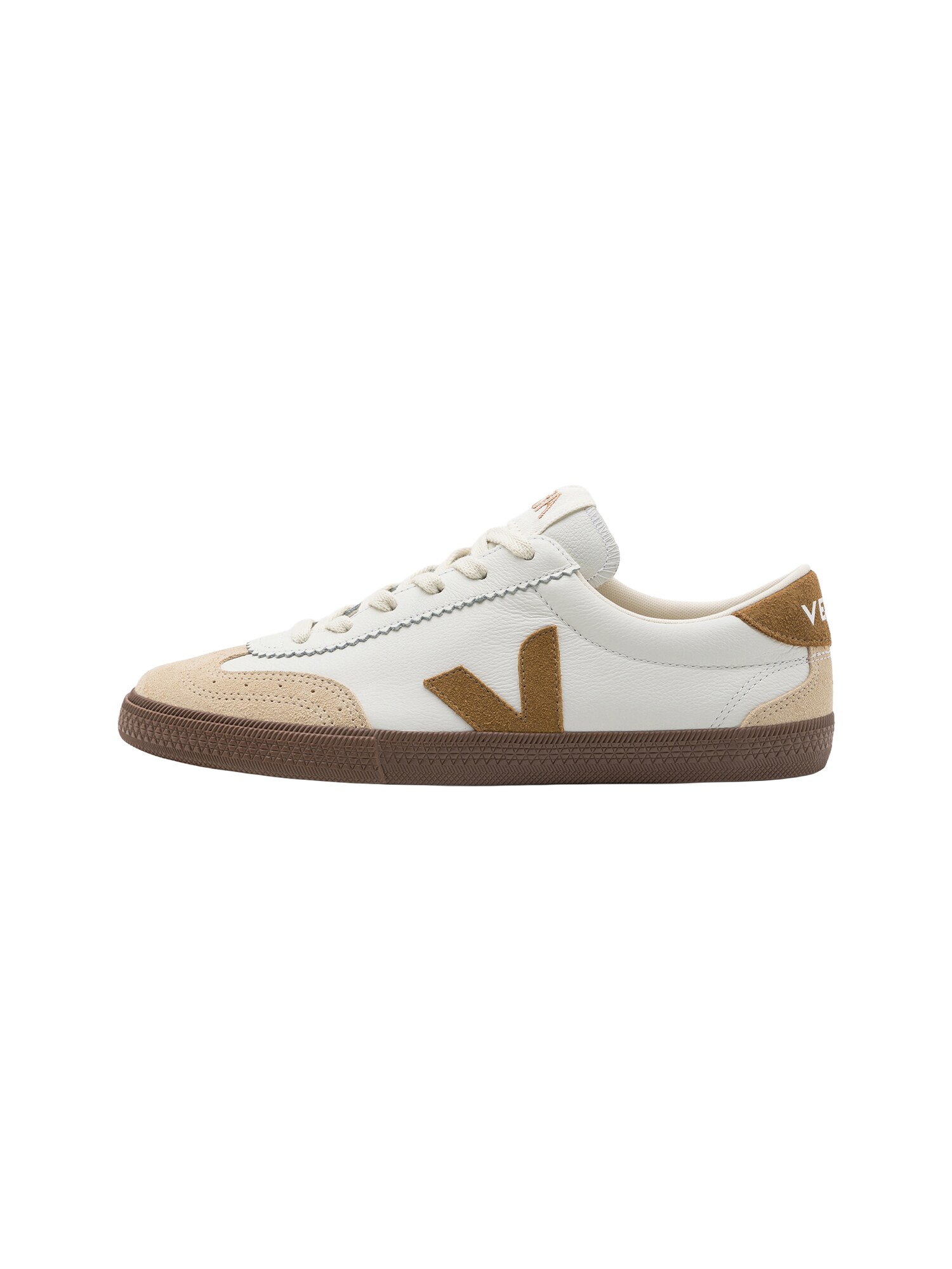 Veja Sneaker low Volley  alb kitt / maro caramel / alb