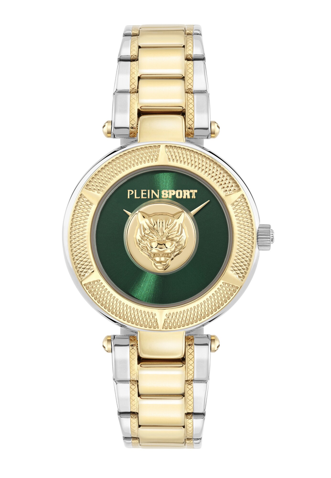 Plein Sport Analoog Horloge 'Opium' Goud / Groen / Zilver