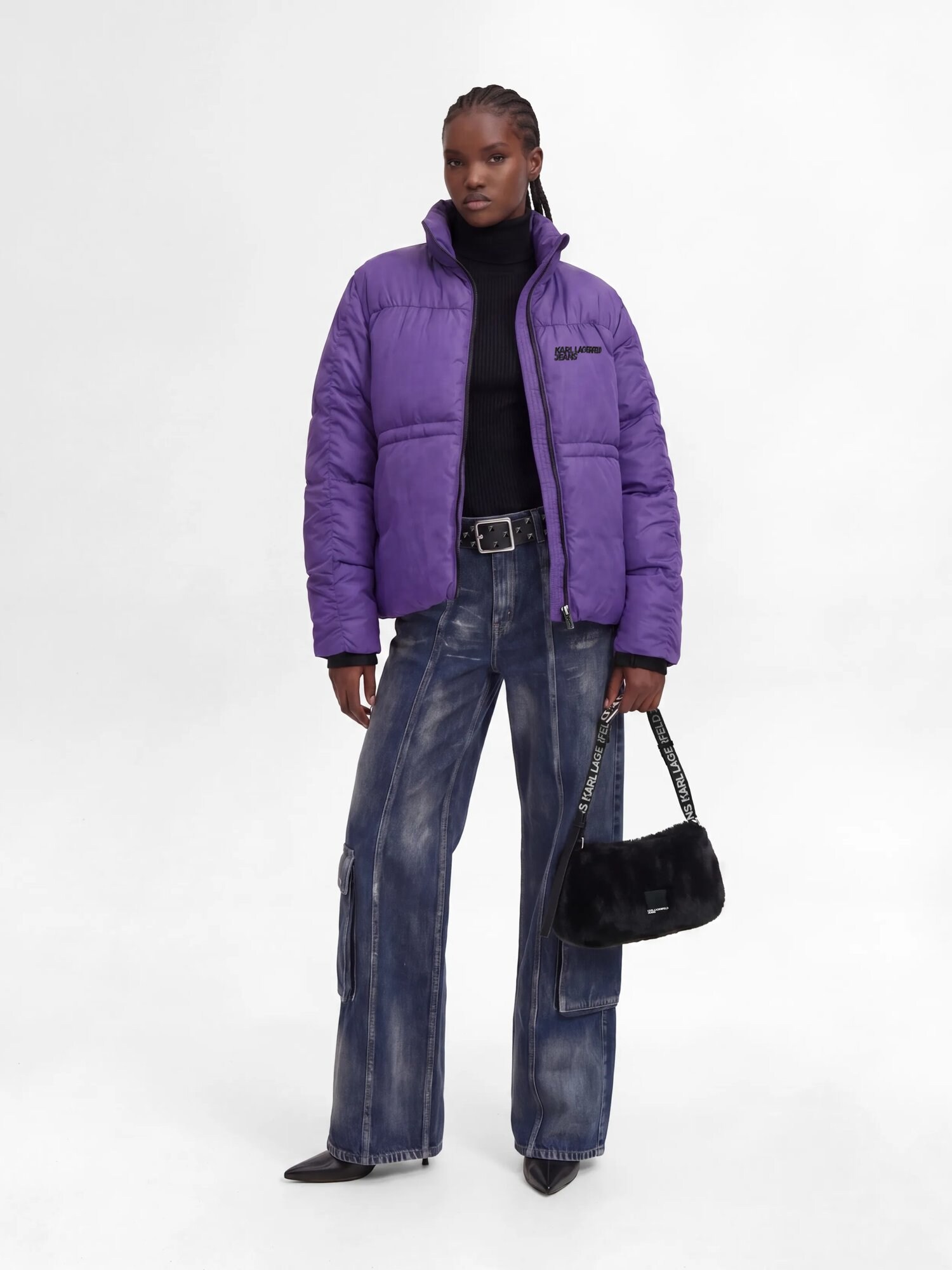 KARL LAGERFELD JEANS Chaqueta de entretiempo lila – imagen 3
