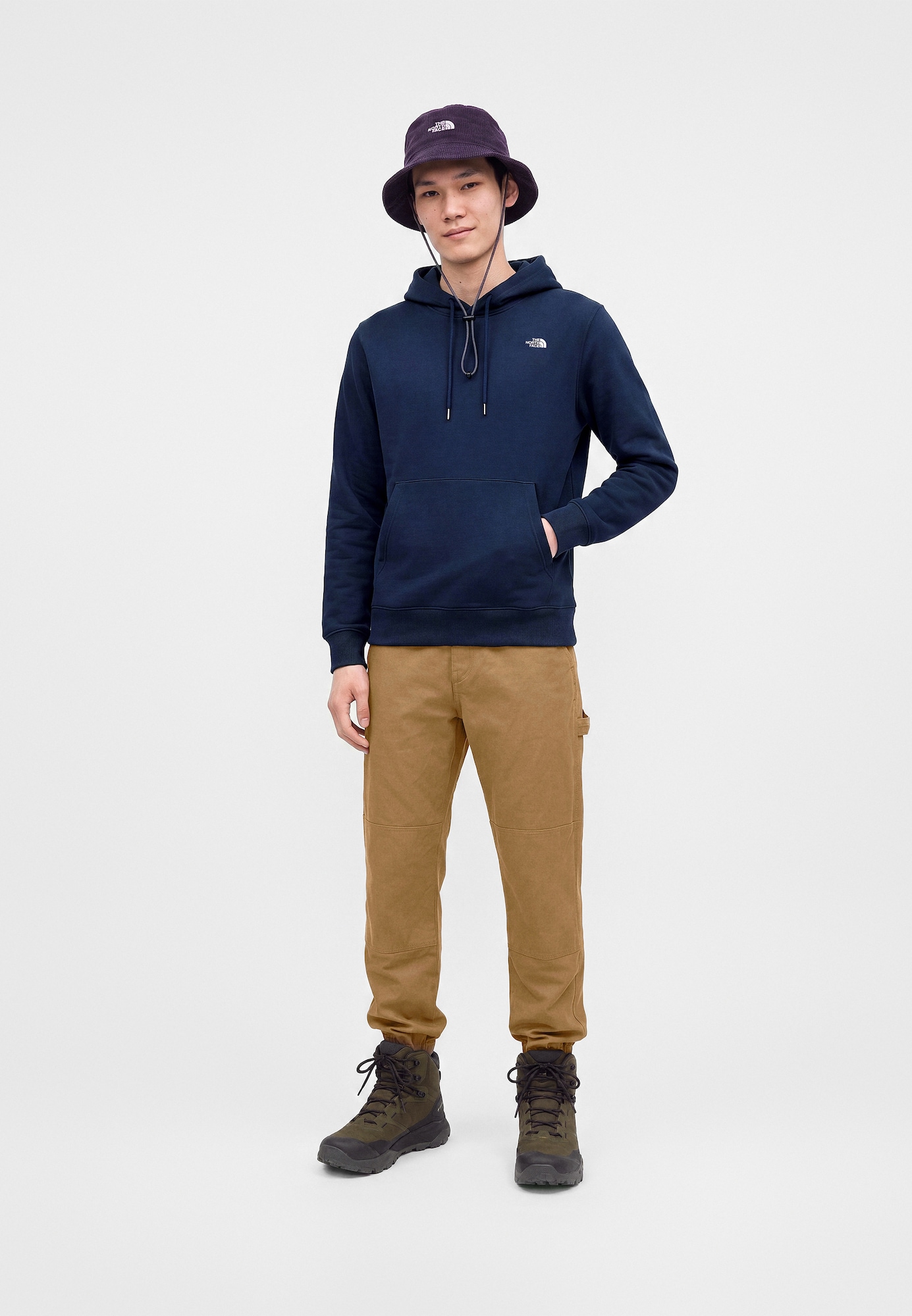 THE NORTH FACE Sudadera 'ESSENTIAL SIMPLE DOME' navy / blanco – imagen 4