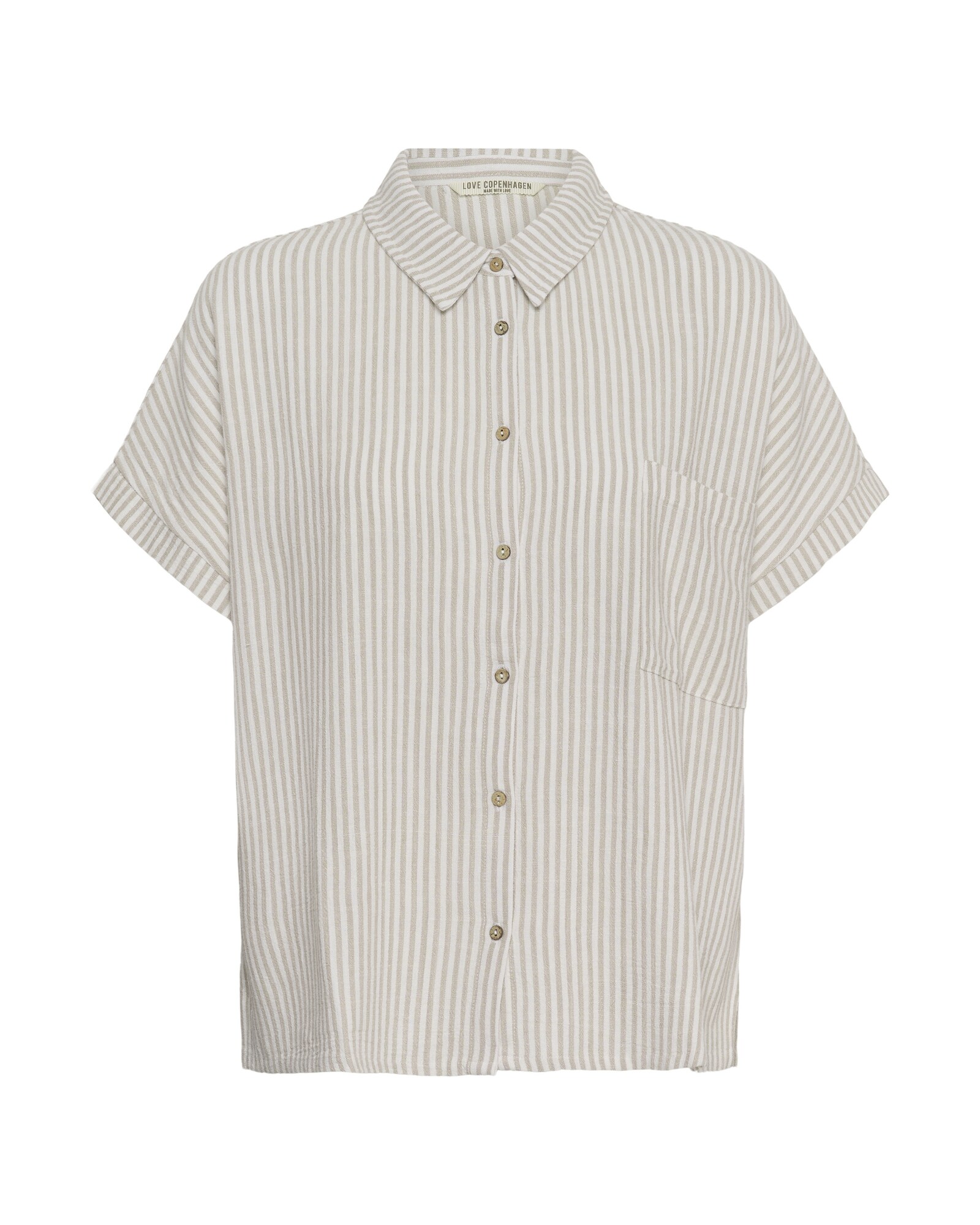 Love Copenhagen Blusa 'Kamri'  chamois / blanco