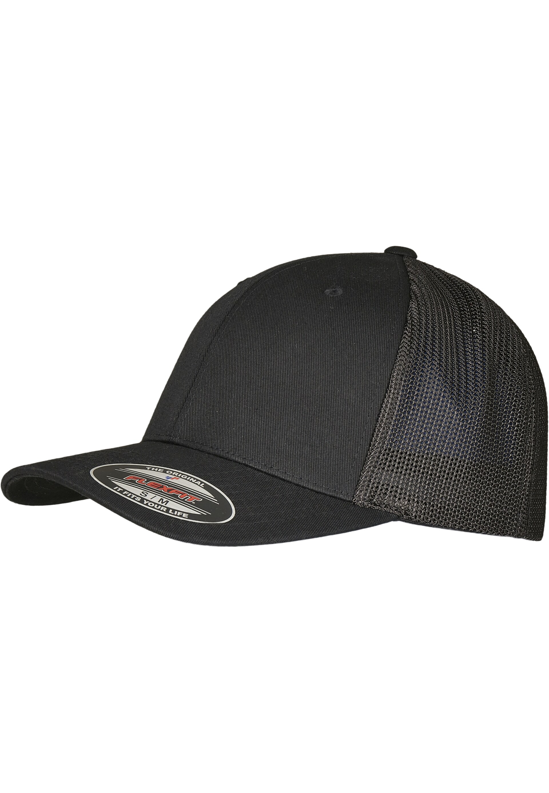 Flexfit Keps Recycled Mesh Trucker Black Stretch Fit herr – bild 2